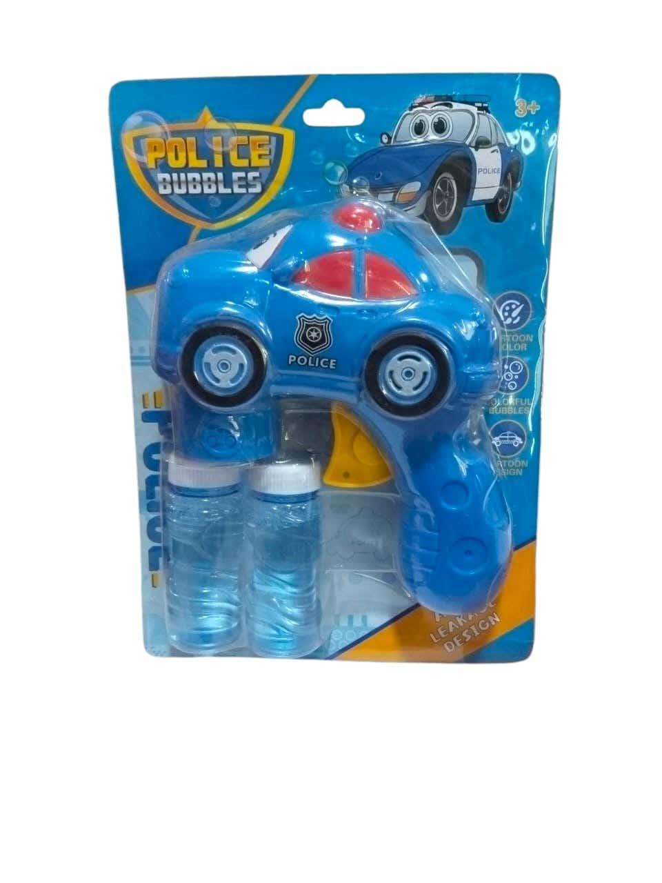 Alsafwa T-374-4 Cars Bubble Gun Toy for Unisex Children - Blue