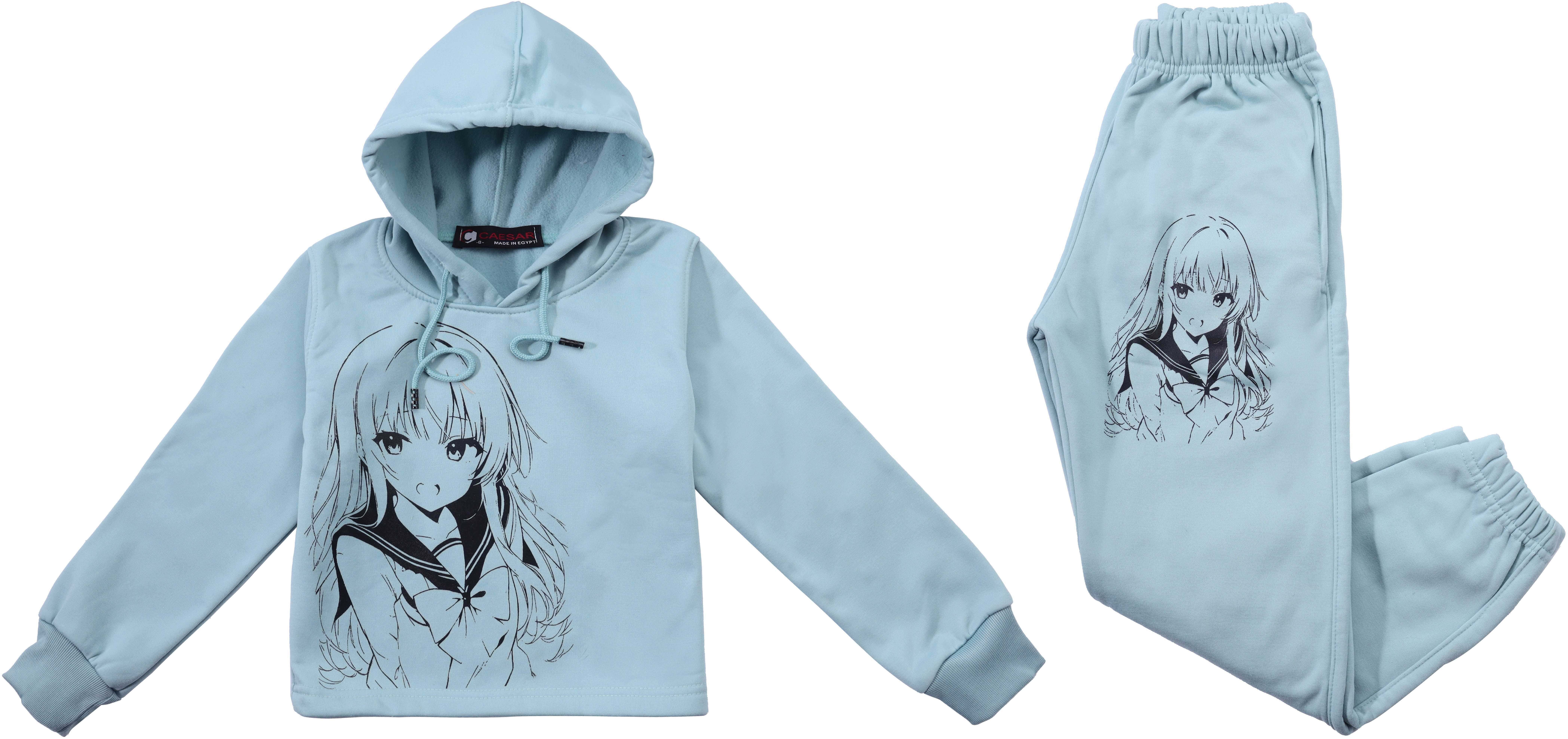 Caesar Printed Milton Pajama for Girls, 2 Pieces