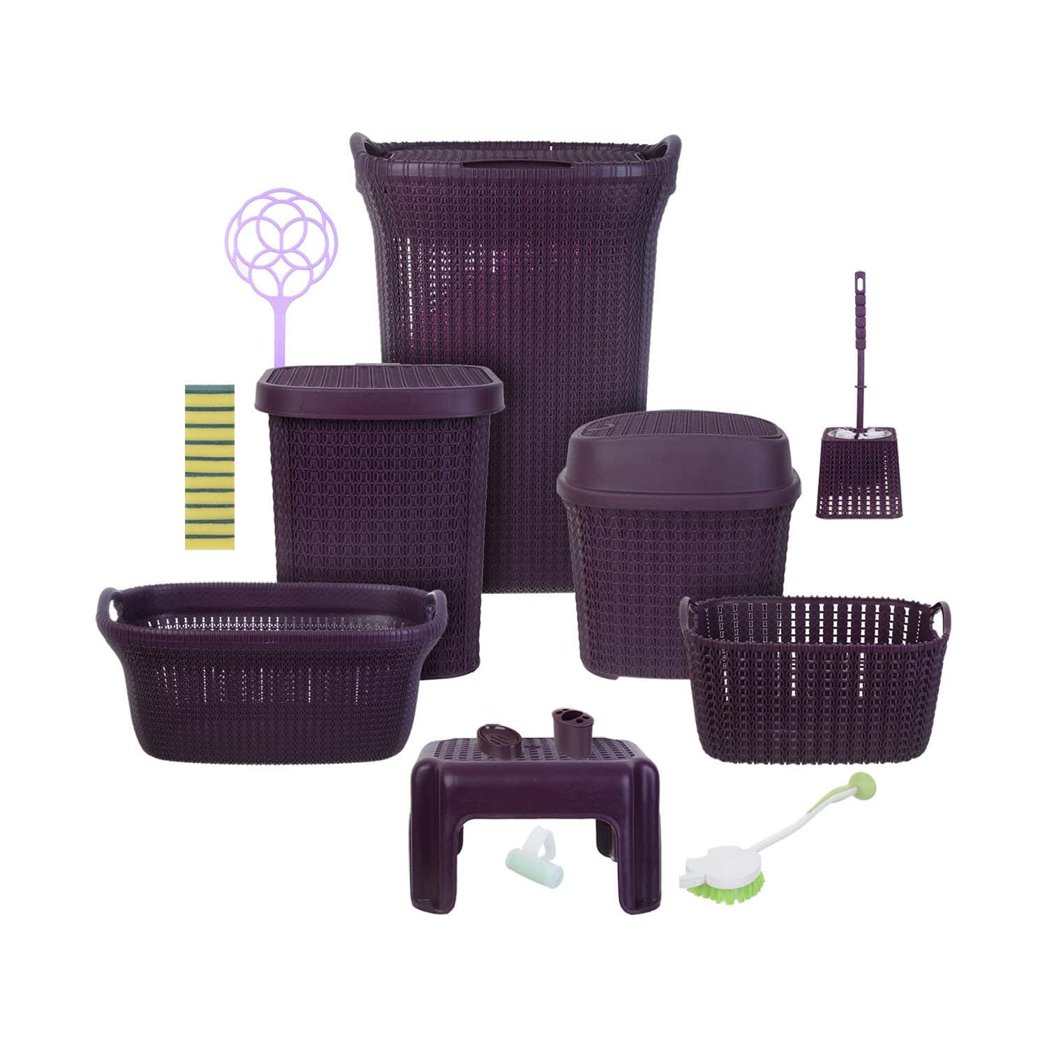 El Helal & Star Palm Line Set, 13 Pieces - Purple