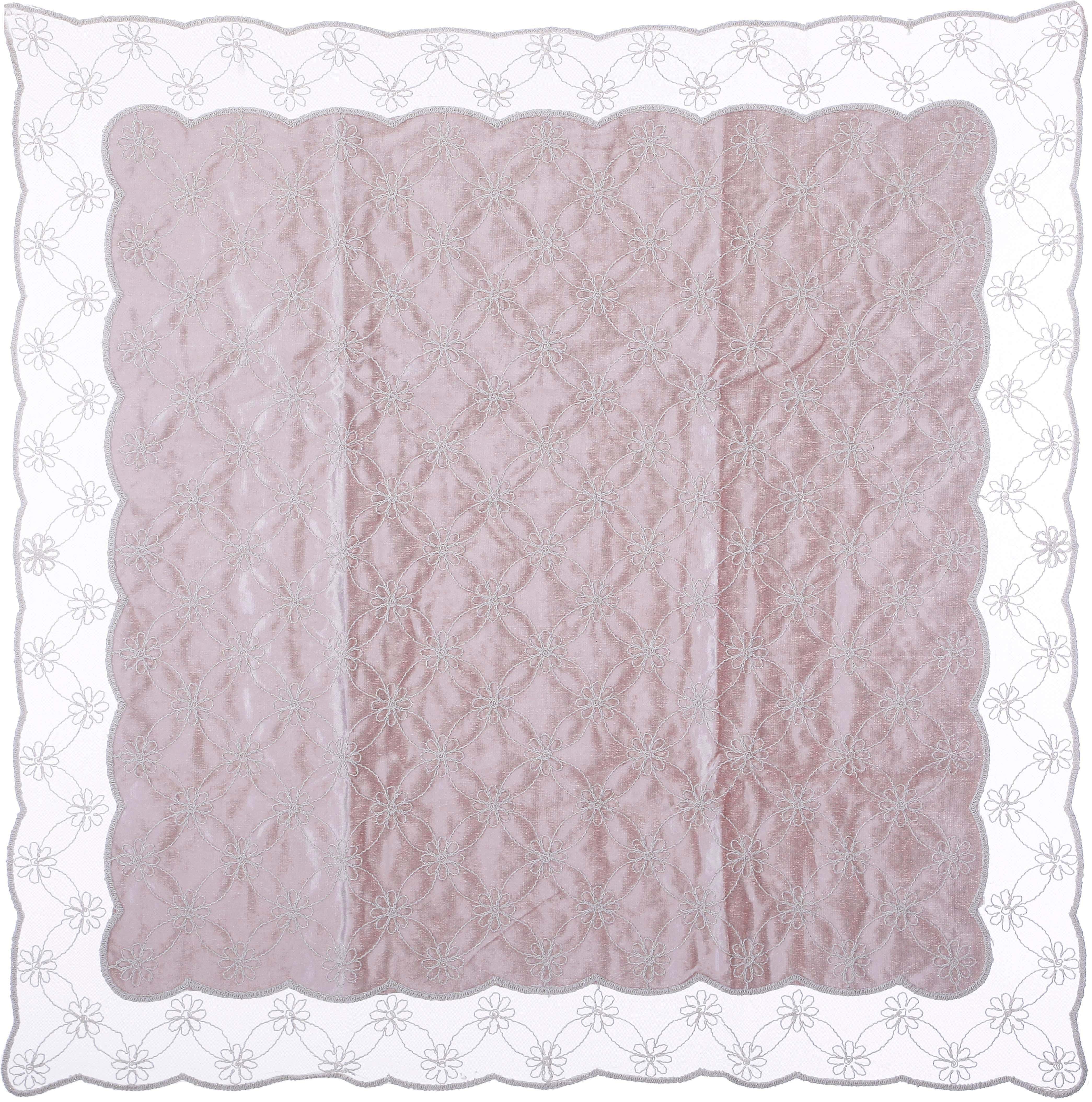 Velvet Square Tablecloth, 95x95 cm, Approximately 310 gm - Cashmere