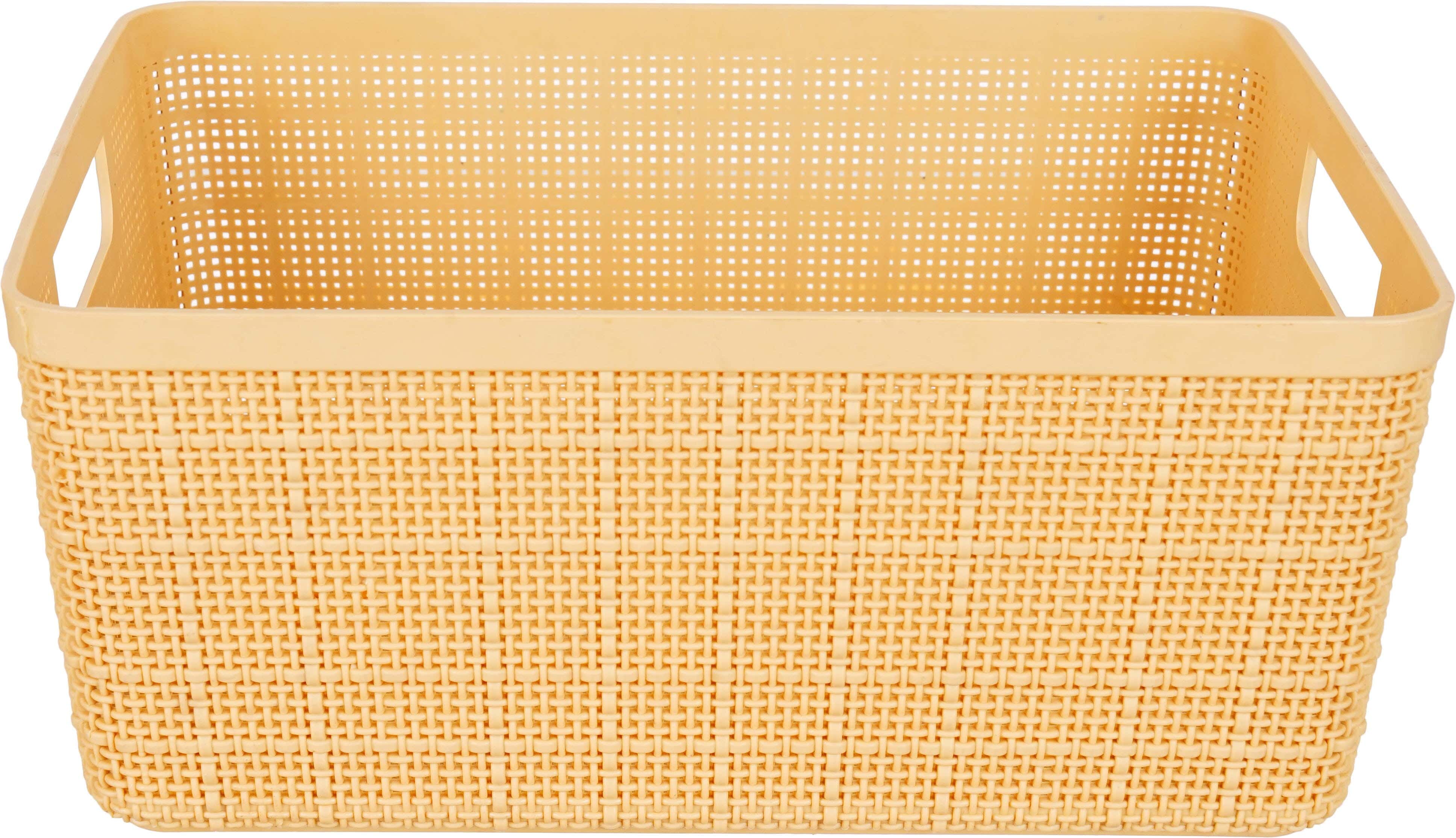 Lamsa Plast Bread Basket Plastic, 24×18×10 Cm - Beige