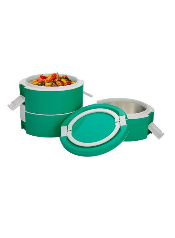 Mumbai Food Container Set, 3 Pieces - Green