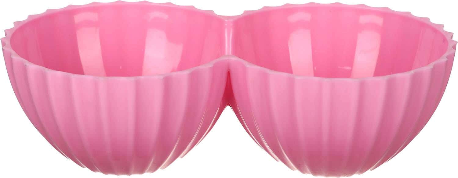 Bassiouny Plast Nut Bowl, 2 Eyes, 19 cm - Rose