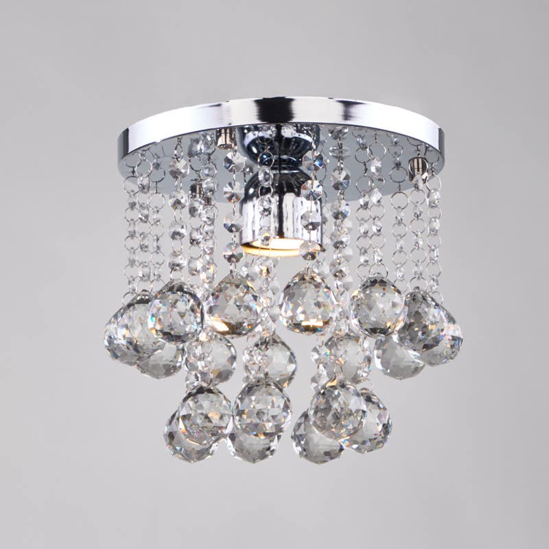 Crystal Chandelier, 25×25×45 cm - Silver
