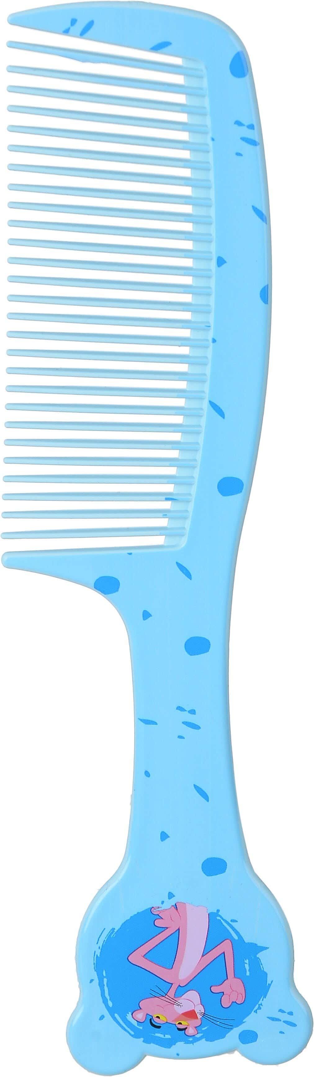 Plastic Comb with Handle, 21.5 cm - Light Blue