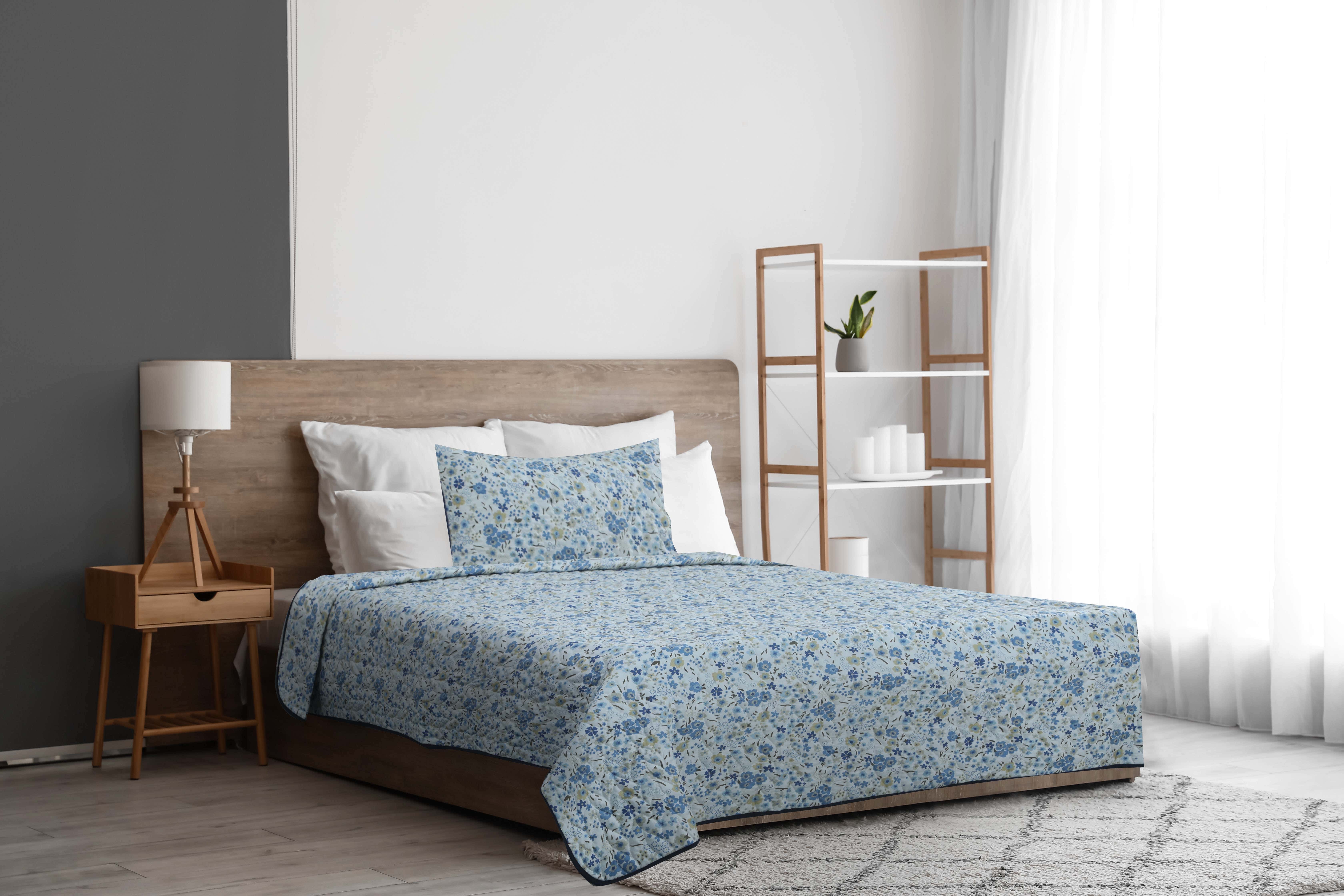Hana Cotton Quilt Set, 4 Pieces, 240×180 cm, 4500 gm - Multicolor