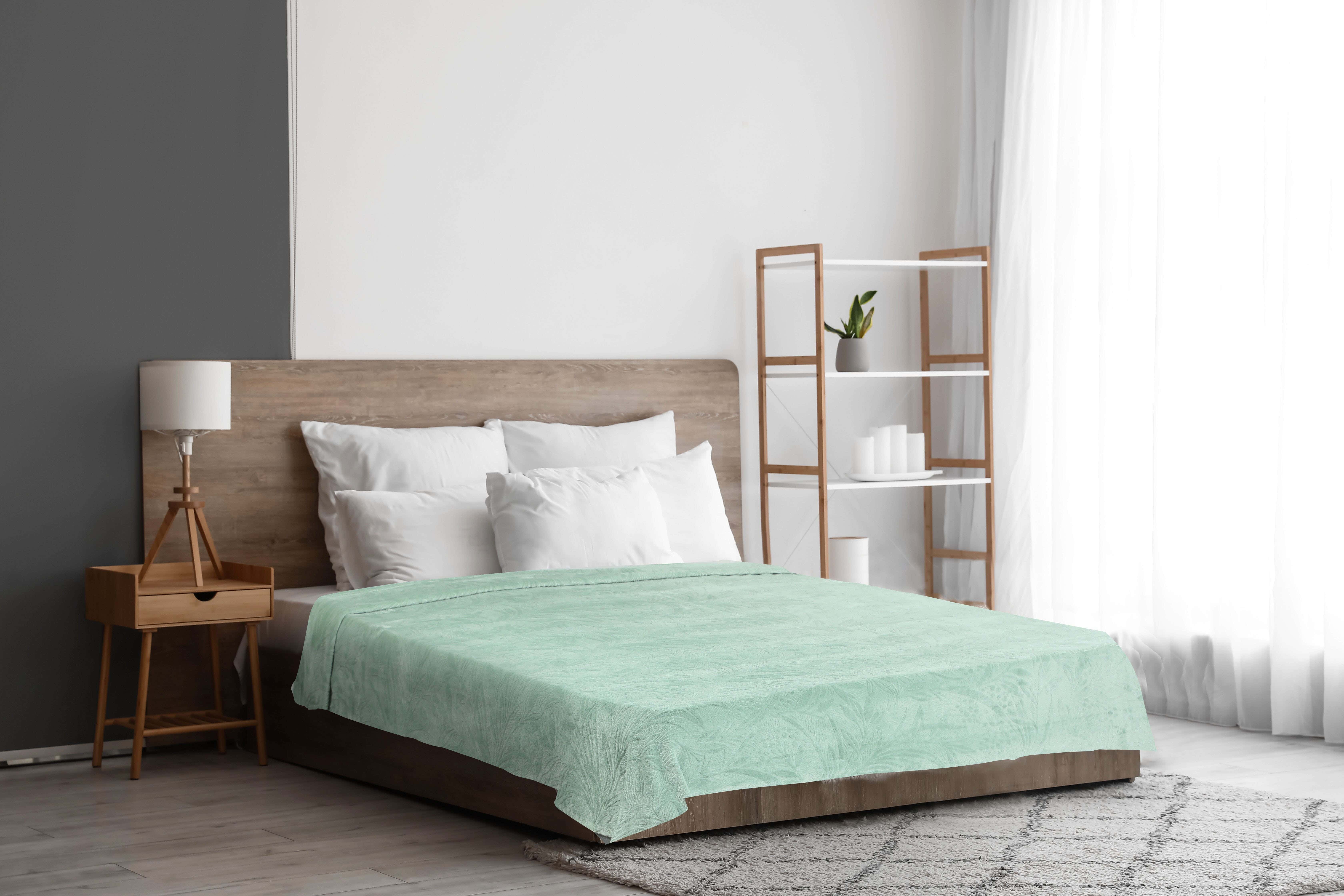 Berlianty Velvet Bed Heater, 220x240cm, 1800 gm - Olive
