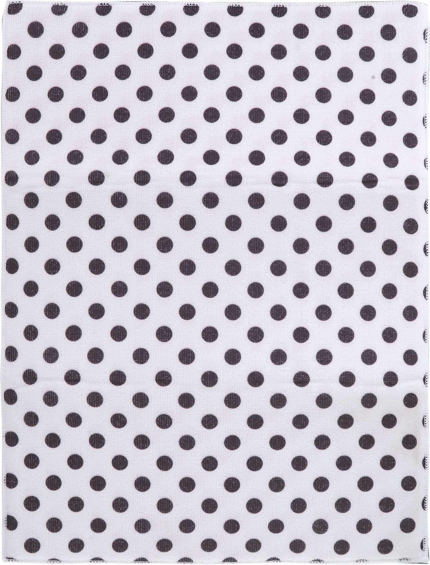 Liao Microfiber Cleaning Towel, 38×51 cm - White Black