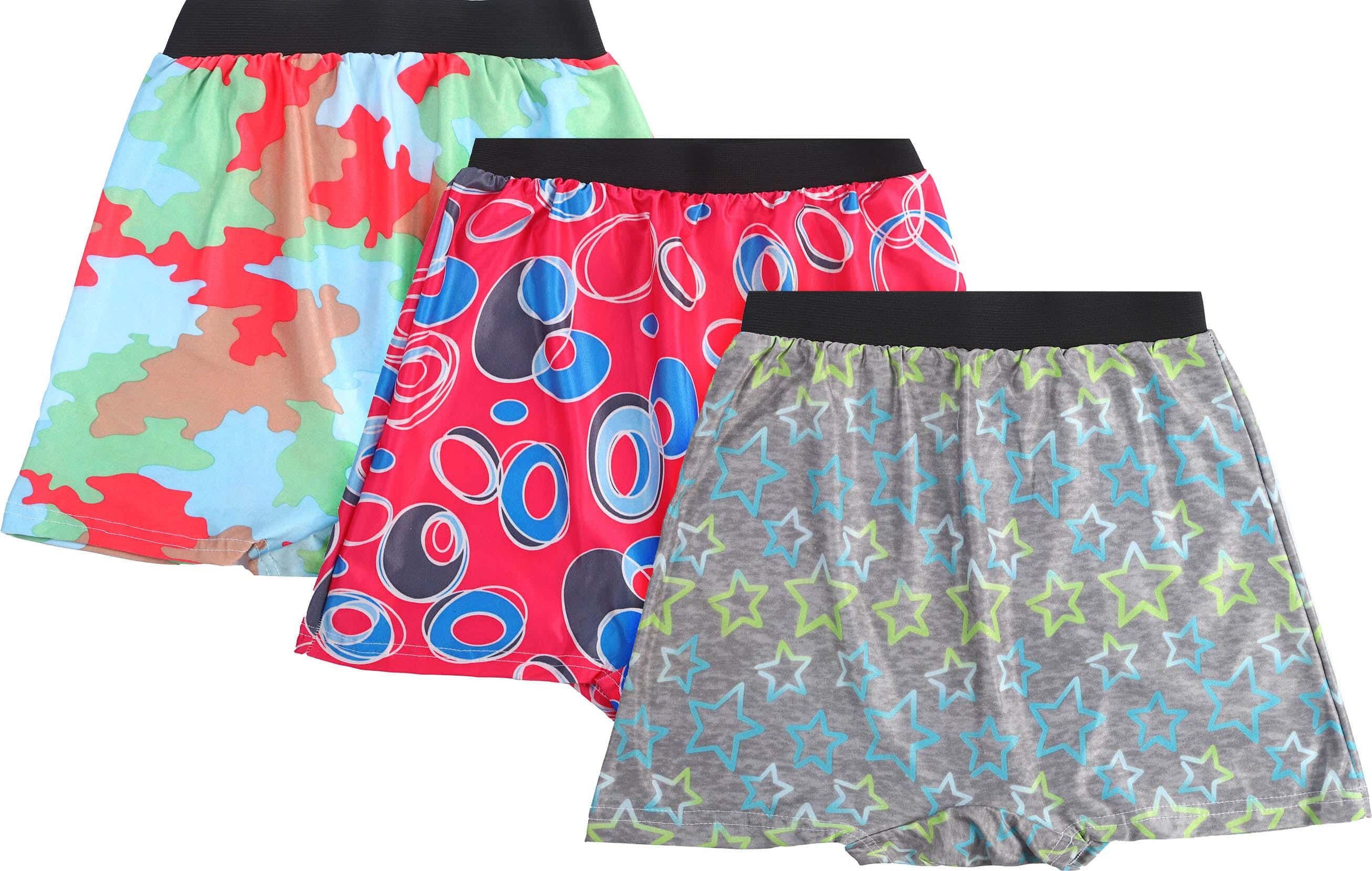 Lycra Boxer Set for Boys, 3 Pieces - Multicolor