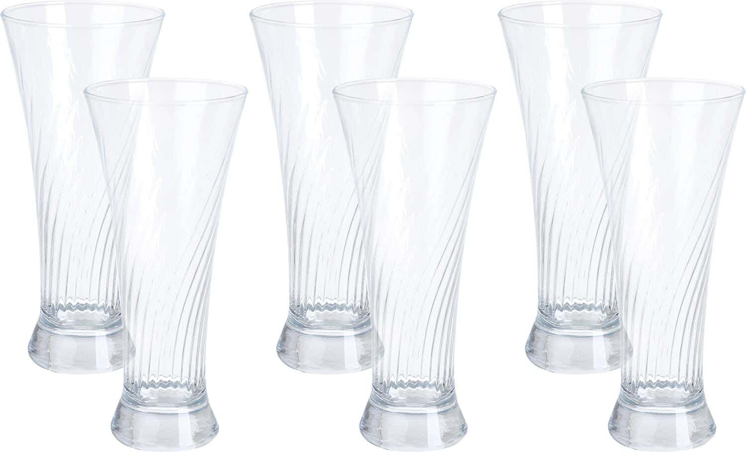Pasabahce Glass Cup Set, 6 Pieces, 320 ml - Clear