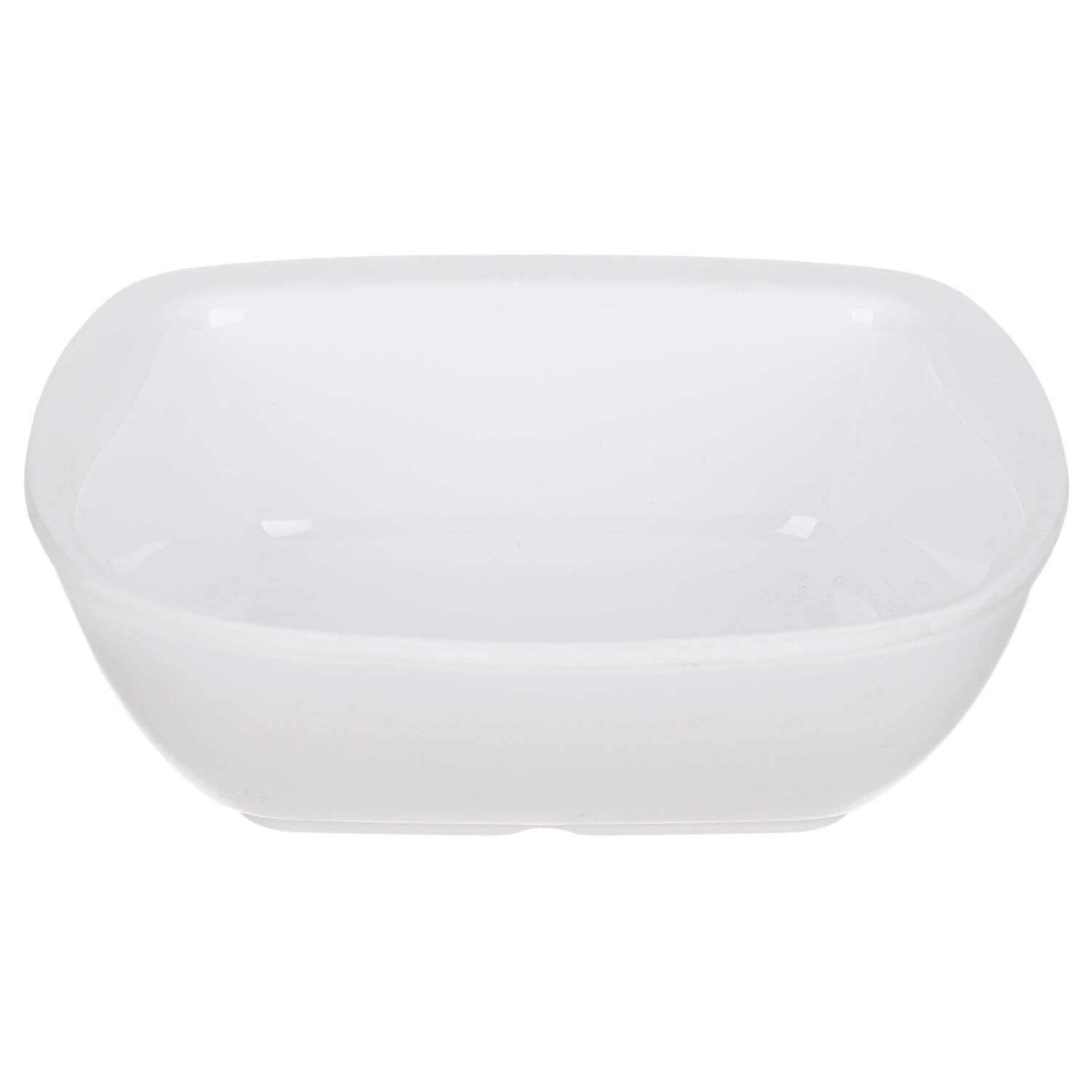 Bright Designs Square Melamine Bowl, 14 cm - White
