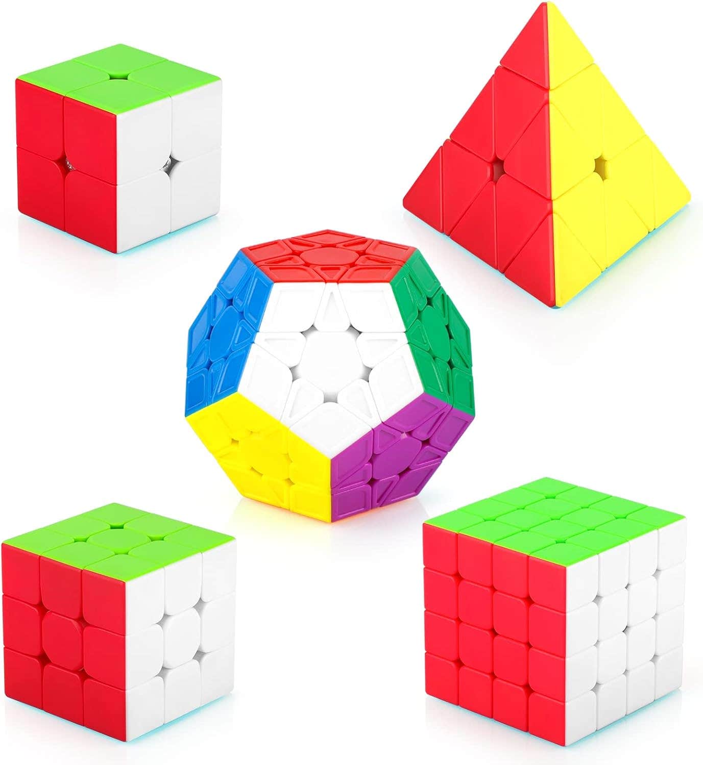 Maomaoyu Plastic Magic Cube Set, 5 Pieces - Multicolor