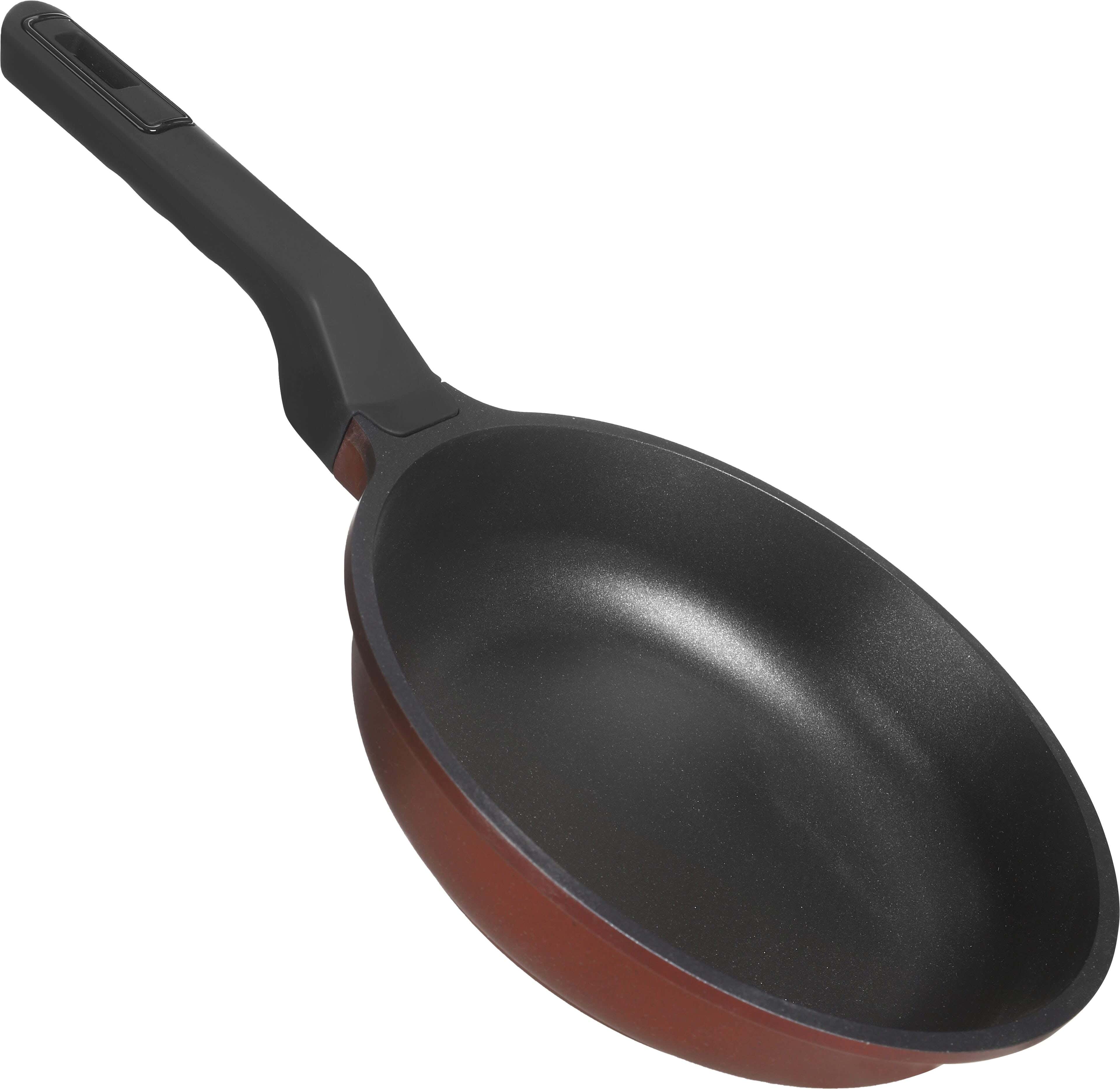 Kazan Granite Frying Pan, 22 cm - Dark Red
