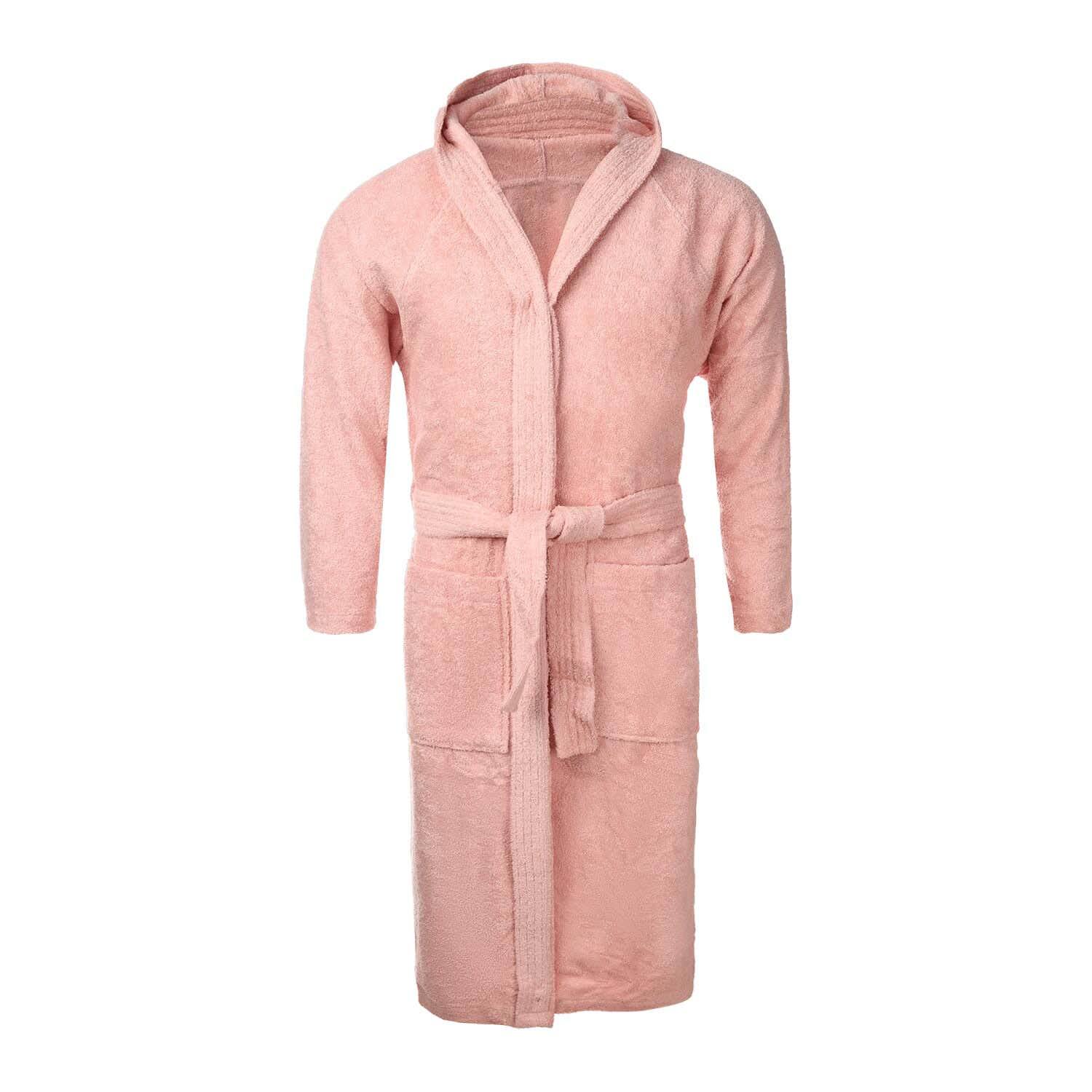 Mehalla Cotton Bath Robe, Size M - Pink