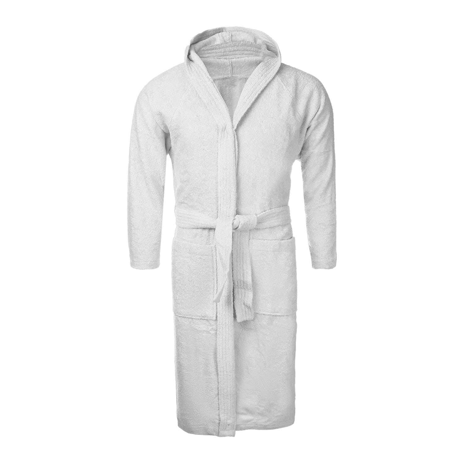 Mehalla Cotton Bath Robe, Size M - White