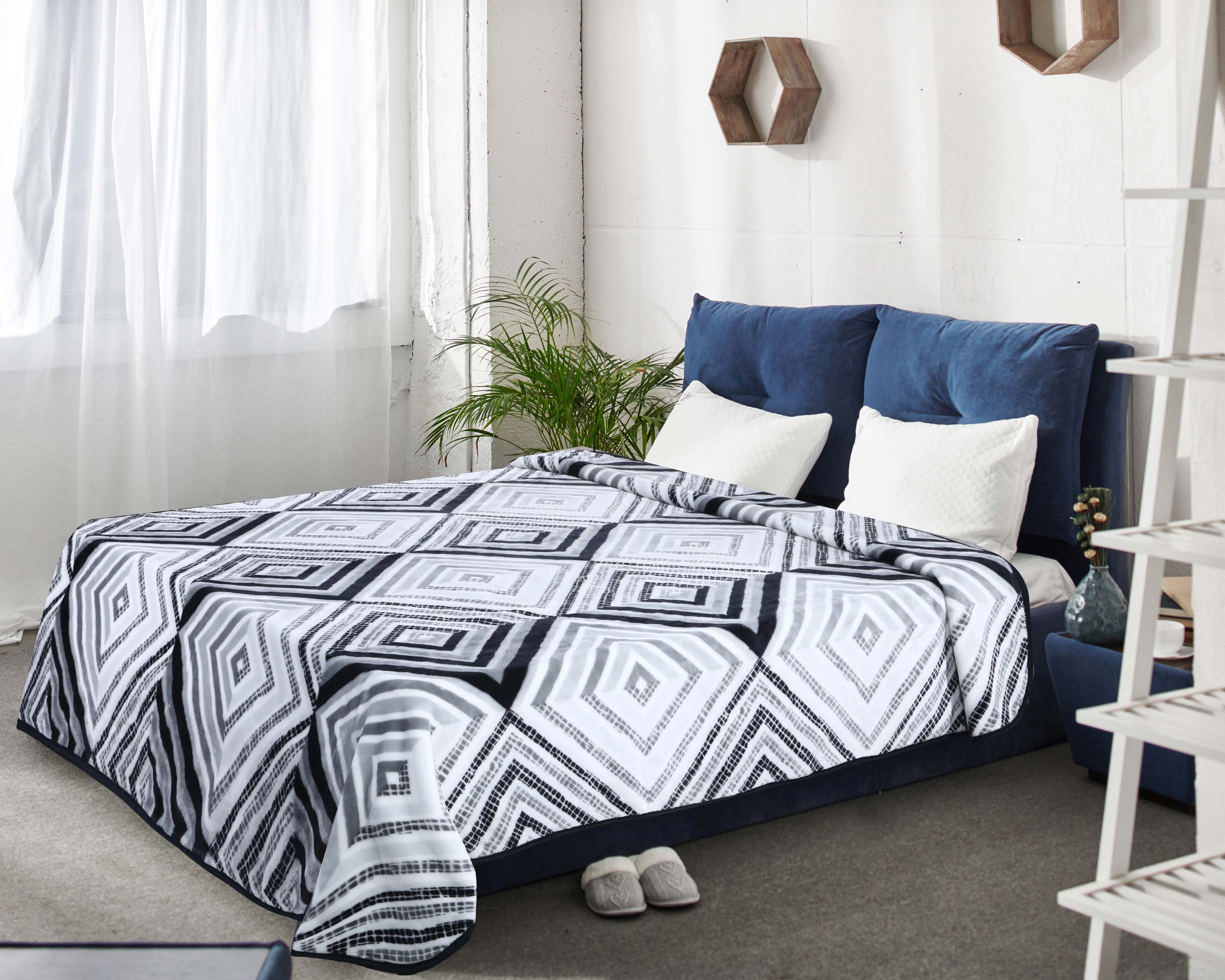 Morano Infinity Velvet Blanket, 220×240 Cm, 4 Kg - Grey