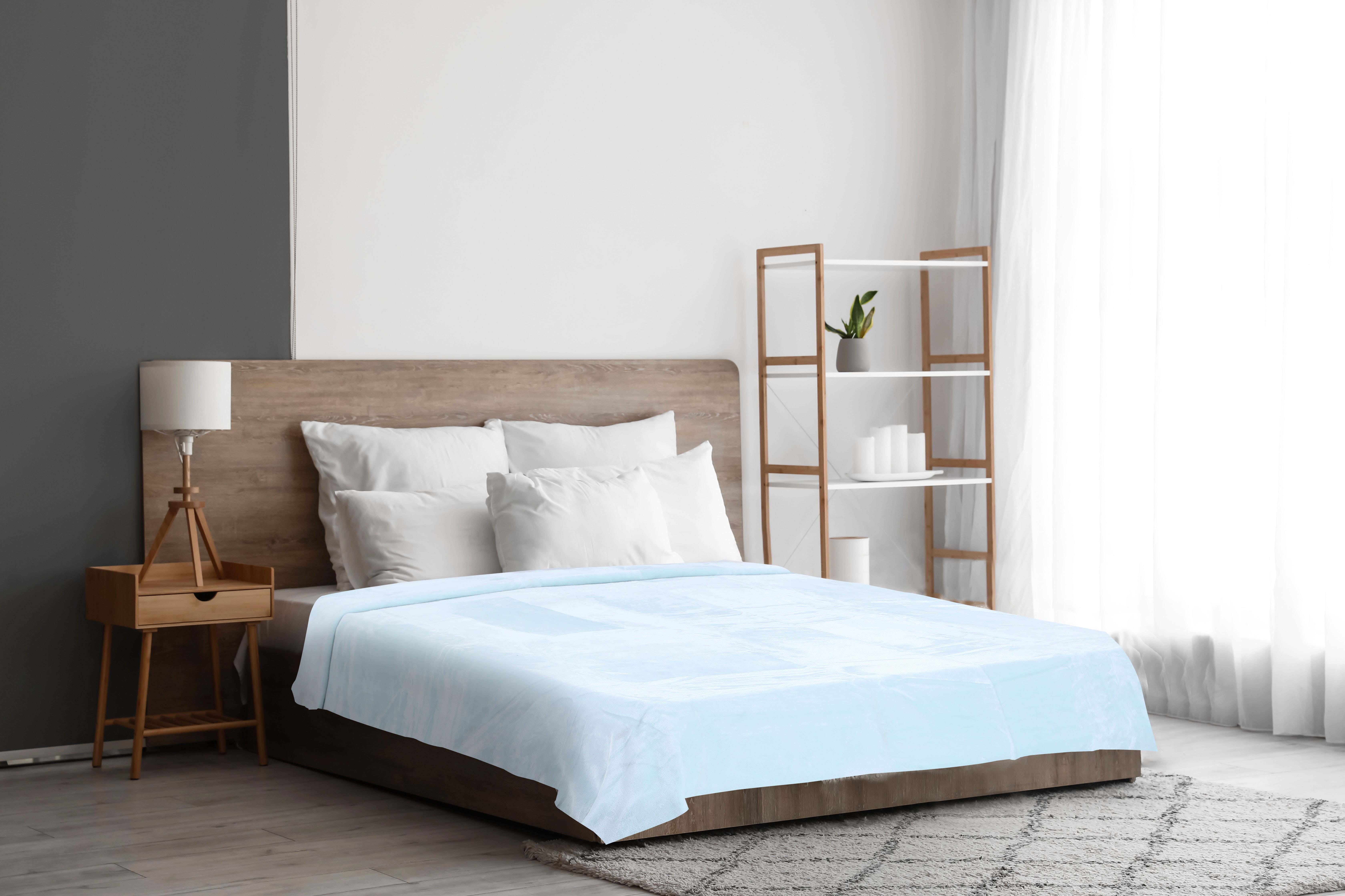 Morano Velvet Bed Heater, 220×240 cm, 1540 gm - Turquoise
