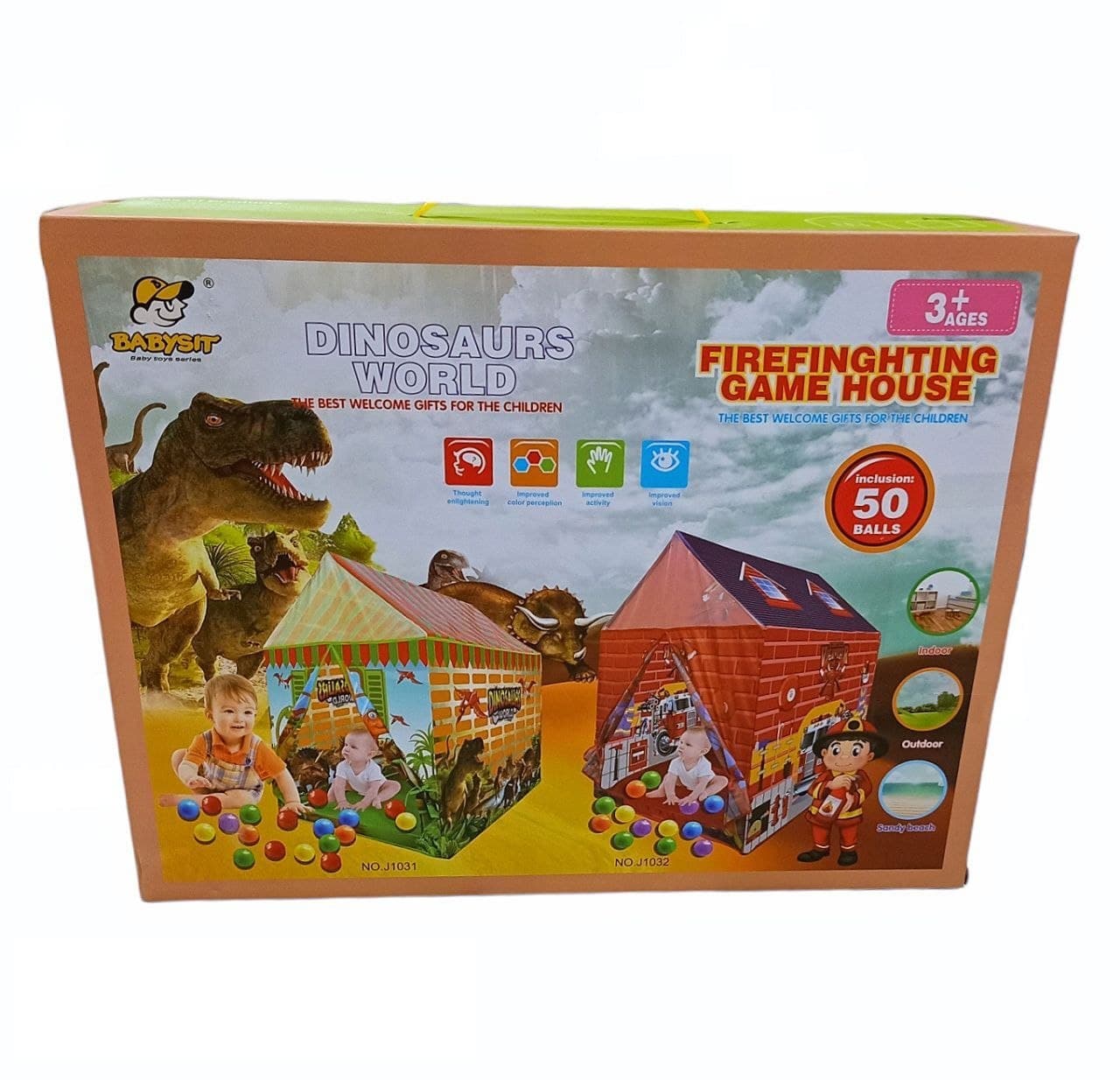 Alsafwa T-38 Play Tent Toy for Unisex Children - Multicolor