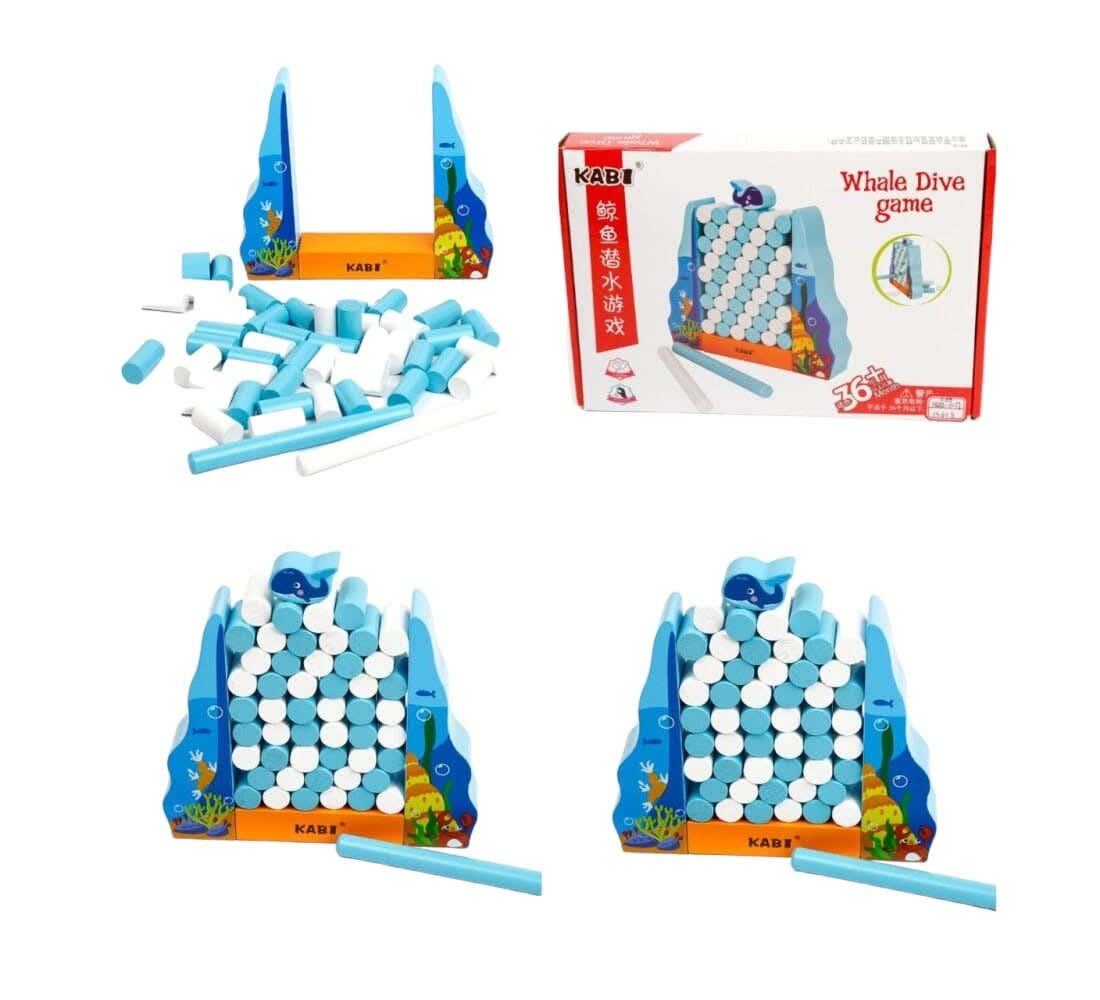 Alsafwa W37-149 Whale Balance Toy - Blue White