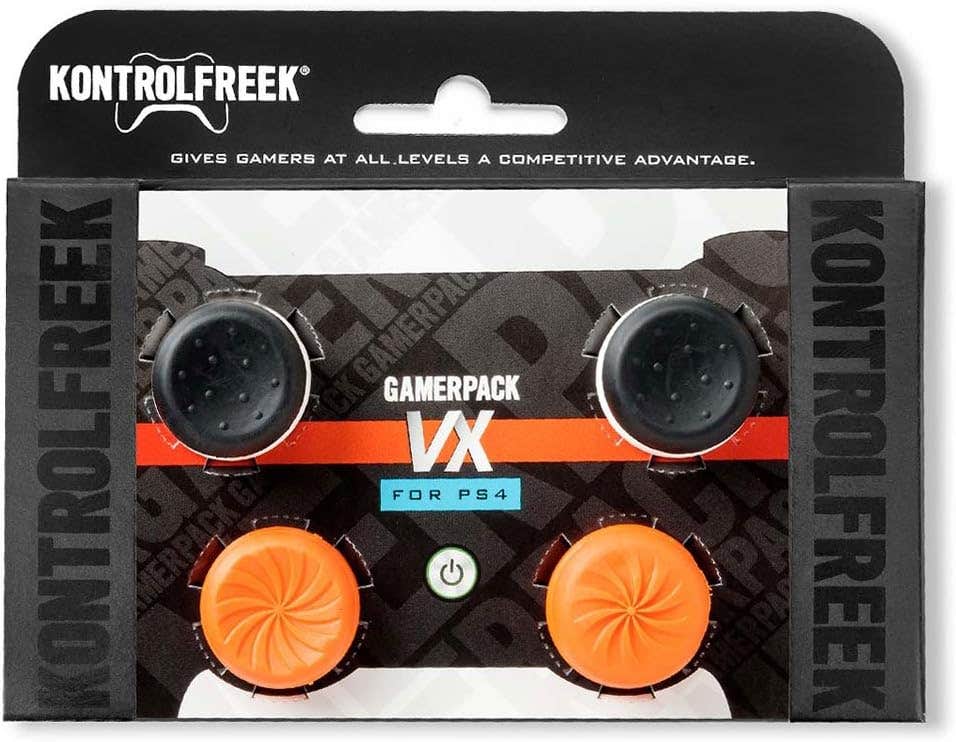 Kontrolfreek Rubber Controller Thumb Grips Caps for PlayStation 4, 4 Pieces