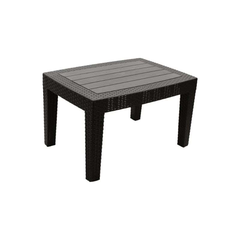 Out Door Table, Rectangular Shape, 42×70×50.5 cm - Black