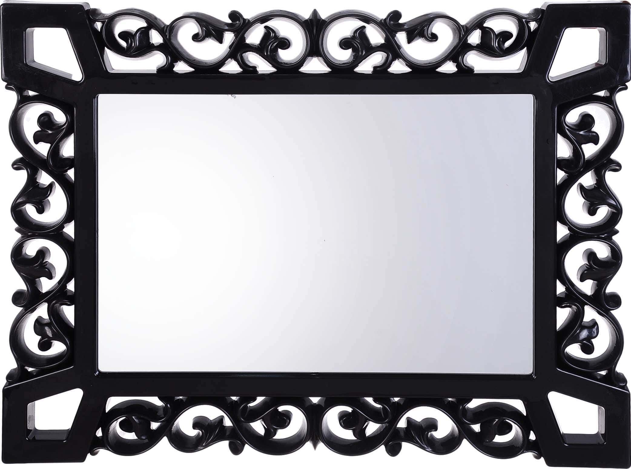 Winner Plast Glass Mirror, with Plastic Frame, 51×66 cm - Black