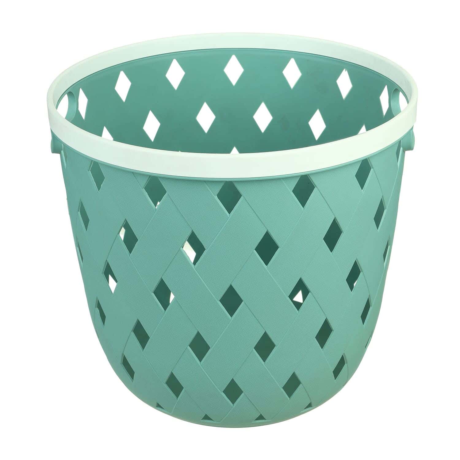 Plastic Laundry Basket, 30×27 cm - Turquiose