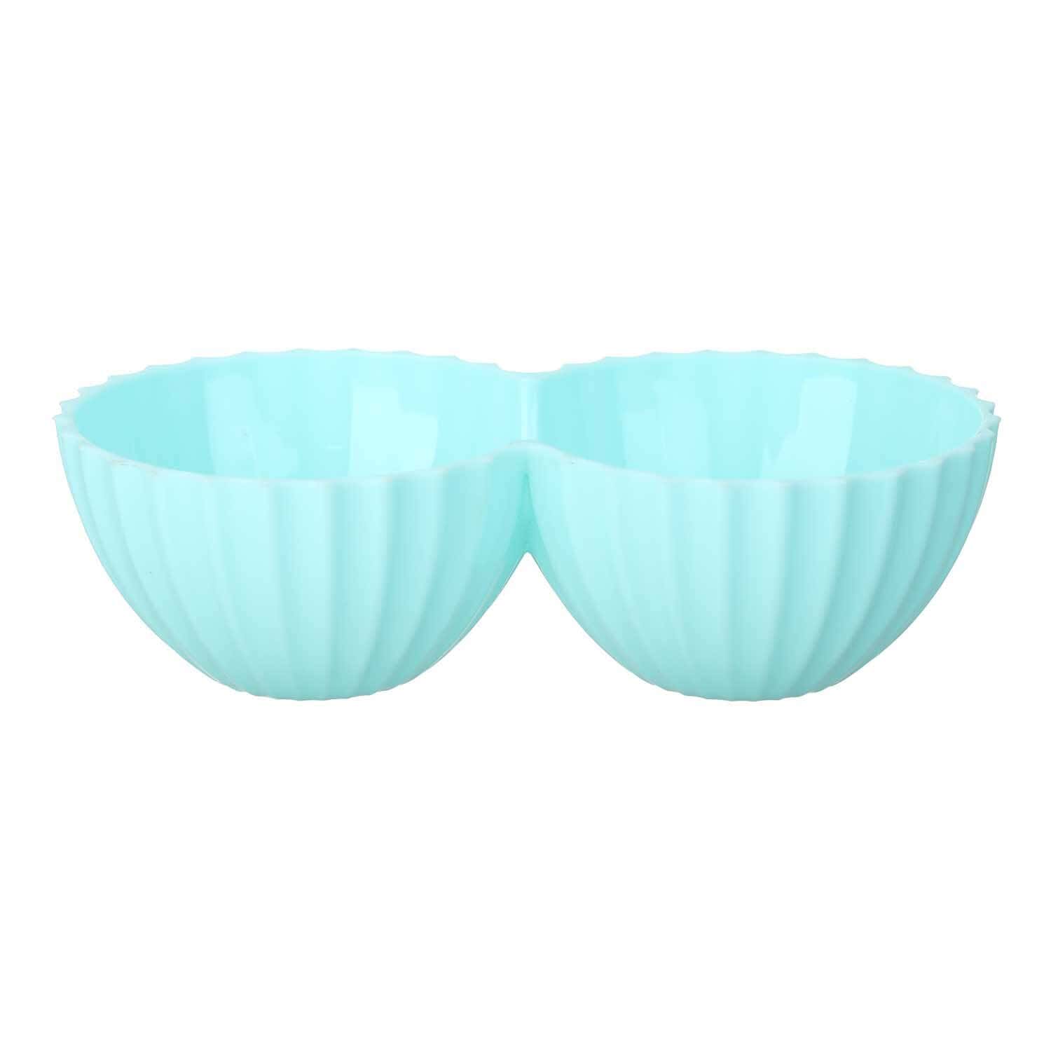 Bassiouny Plast Nut Bowl, 2 Eyes, 19 cm - Turquoise