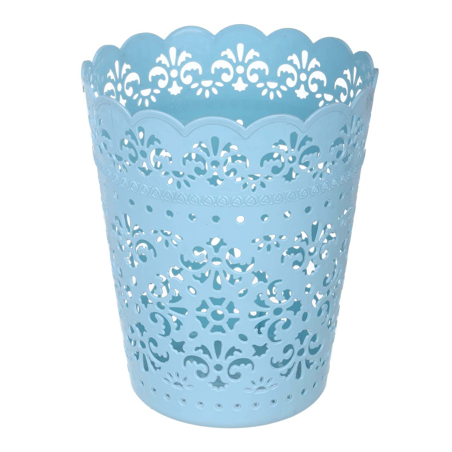 Al Wataneya Rotana Trash Bin, 30 cm - Turquoise