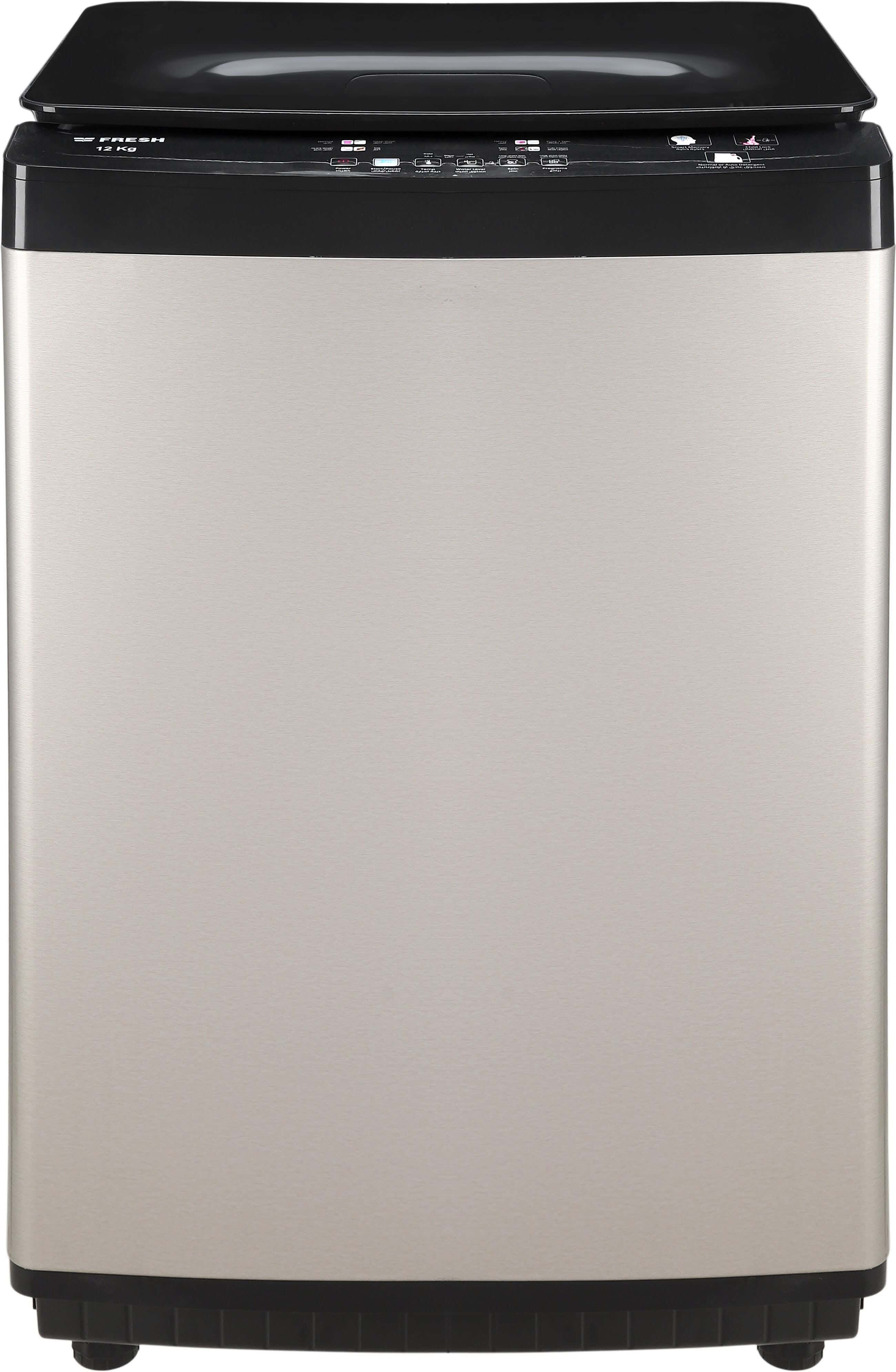 Fresh FTM-12GB 500018890 Automatic Top Load Washing Machine, 12 kg - Gold Black