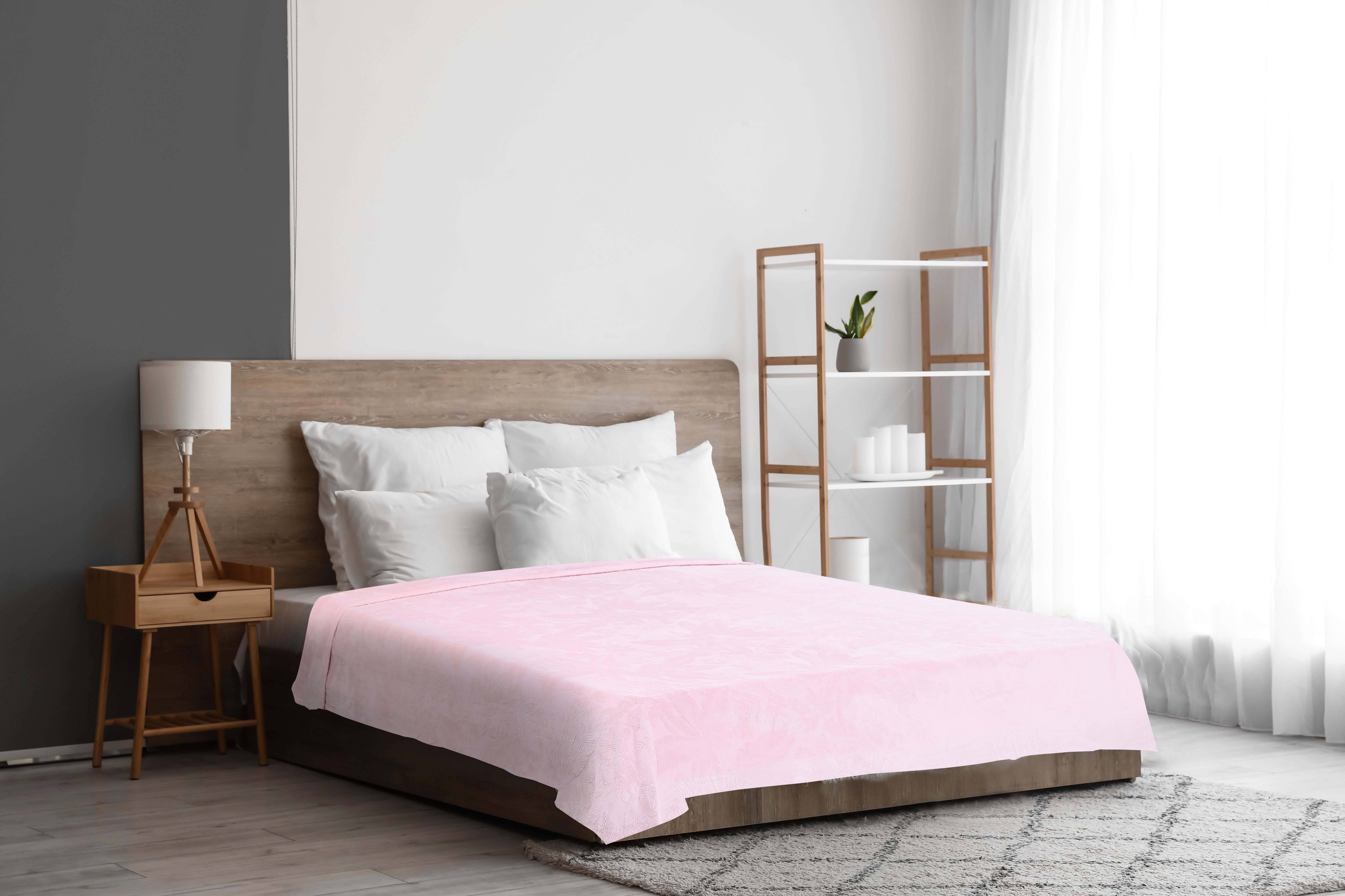 Berlianty Velvet Bed Heater, 220x240cm, 1800 gm - Rose