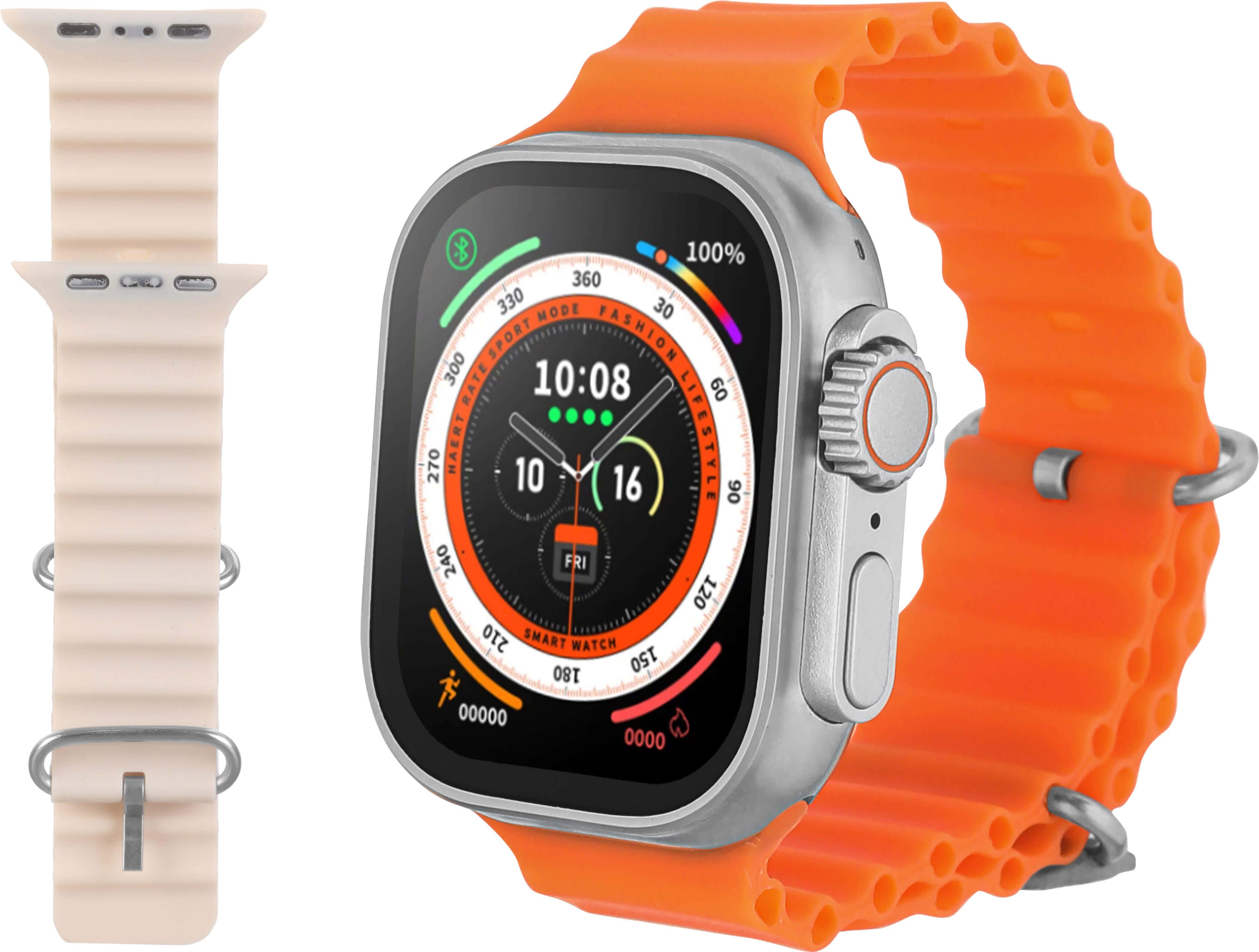 Smartwatch SP8 Ultra Max Connect Me, 49mm, 2.01-inch screen, wireless charger - Silver