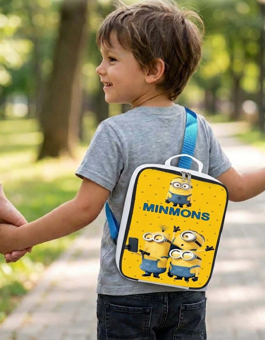 Insulated lunch bag for children, 3 liters, 24×10×24 cm, waterproof - multicolor