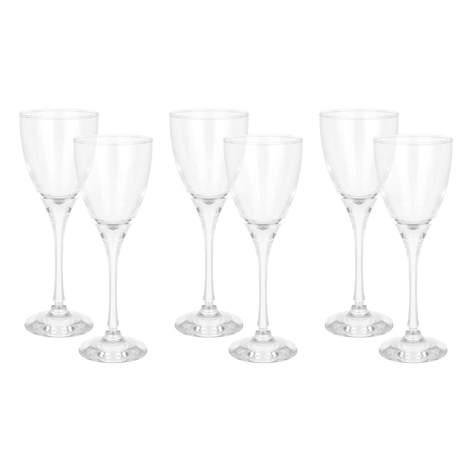 Pasabahce Glass Juice Cups Set, 6 Pieces, 205 ml - Clear