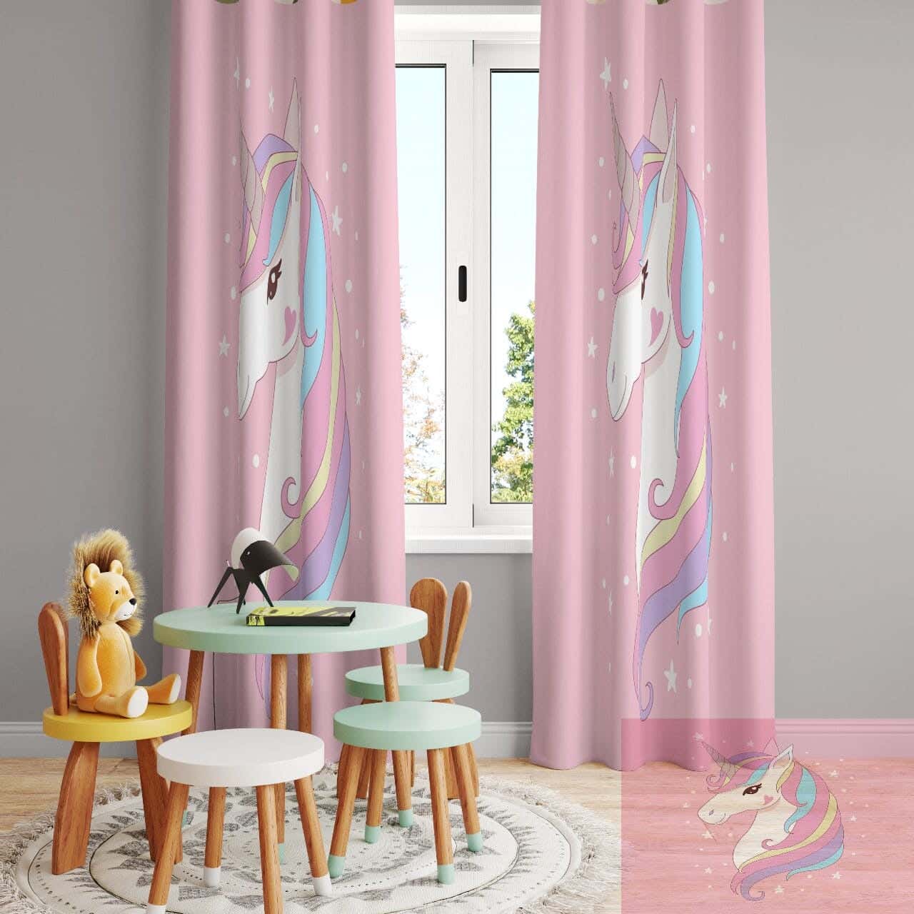 Velvet Curtain, 1 Pieces, 250×280 Cm - Multicolor