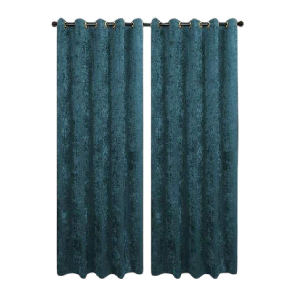 Chanilla Fabric Blackout Curtains , 140 X 260 Cm - Sage Green