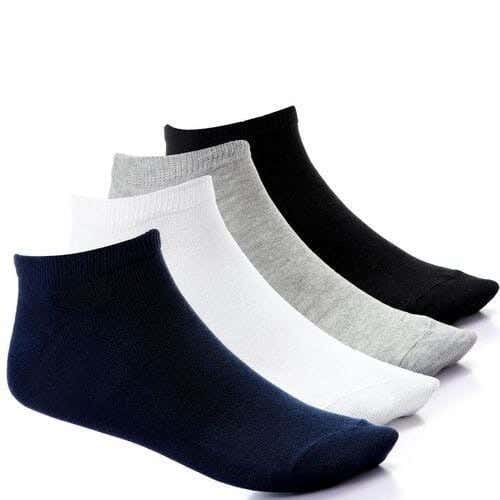 Men's 4-Piece Sock Set, Size 40-45, Cotton - Multicolor