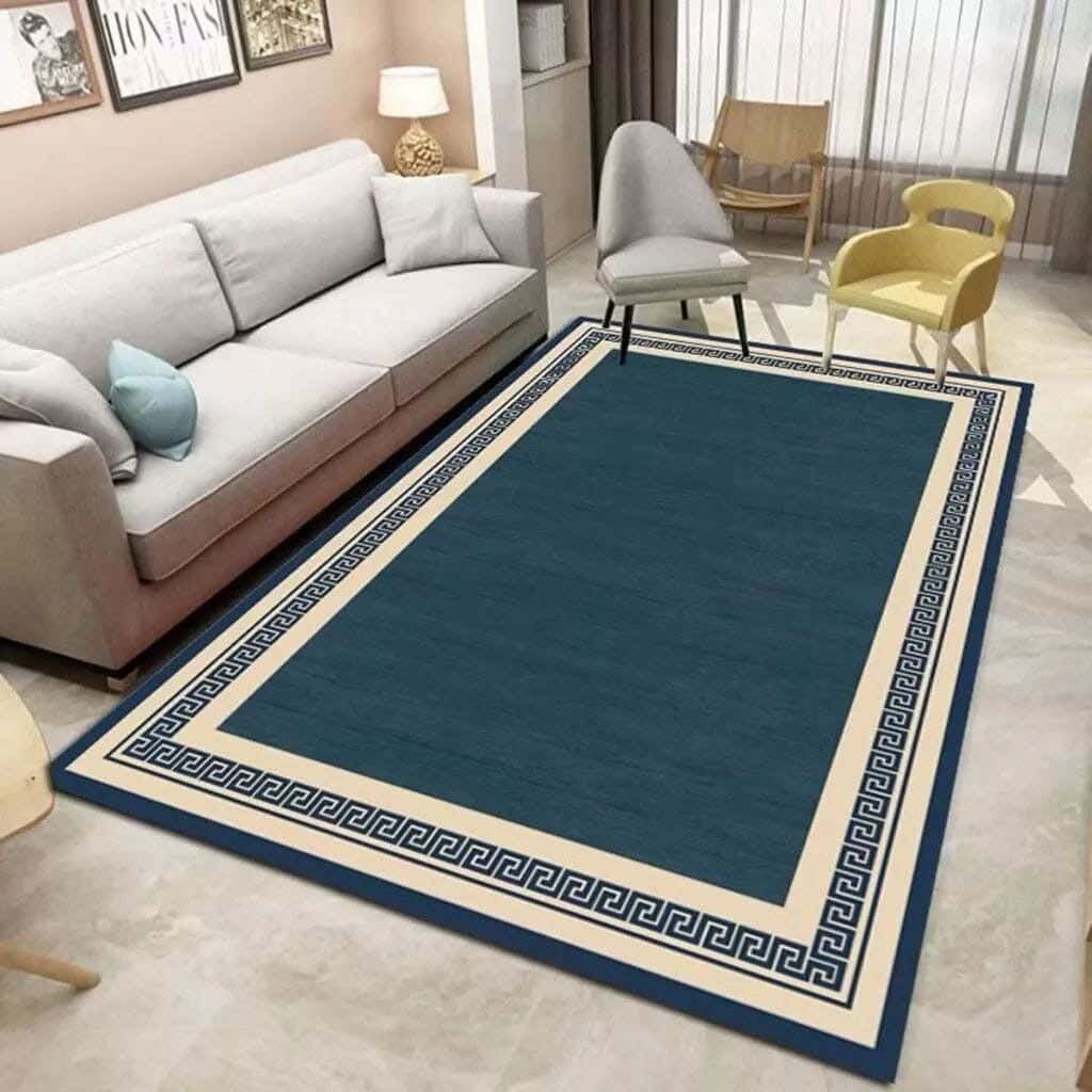 Line Sleep Dots Fabric Carpet protector, 160x250 cm - Multicolor