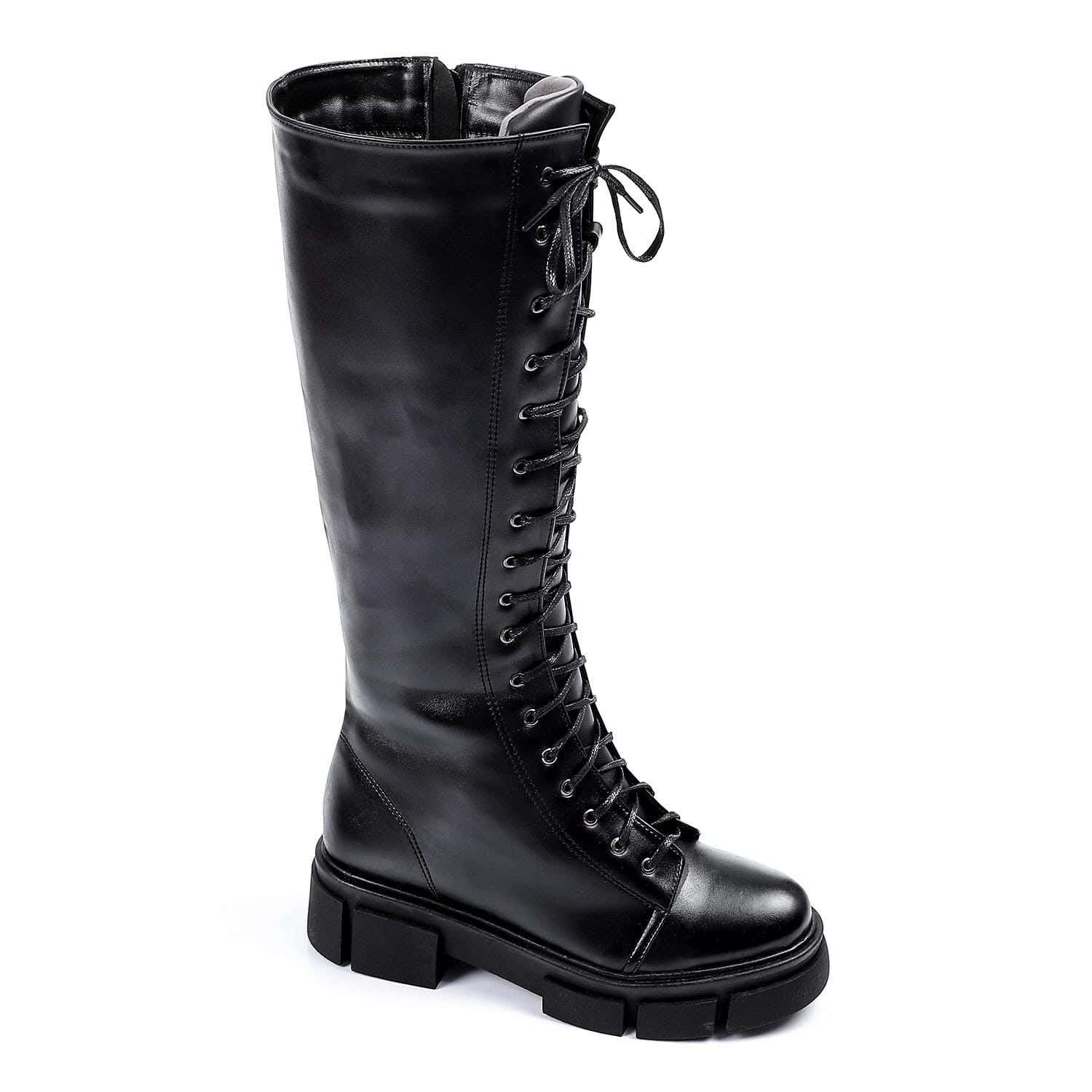Xo Style Women Flat Leather High Boot