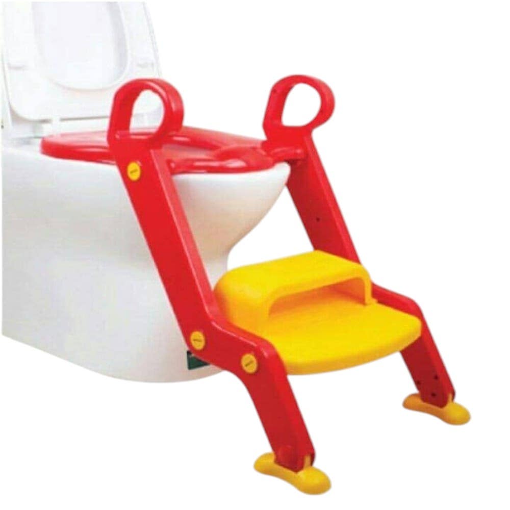 Plastic Toilet Training Potty - Red Yellow