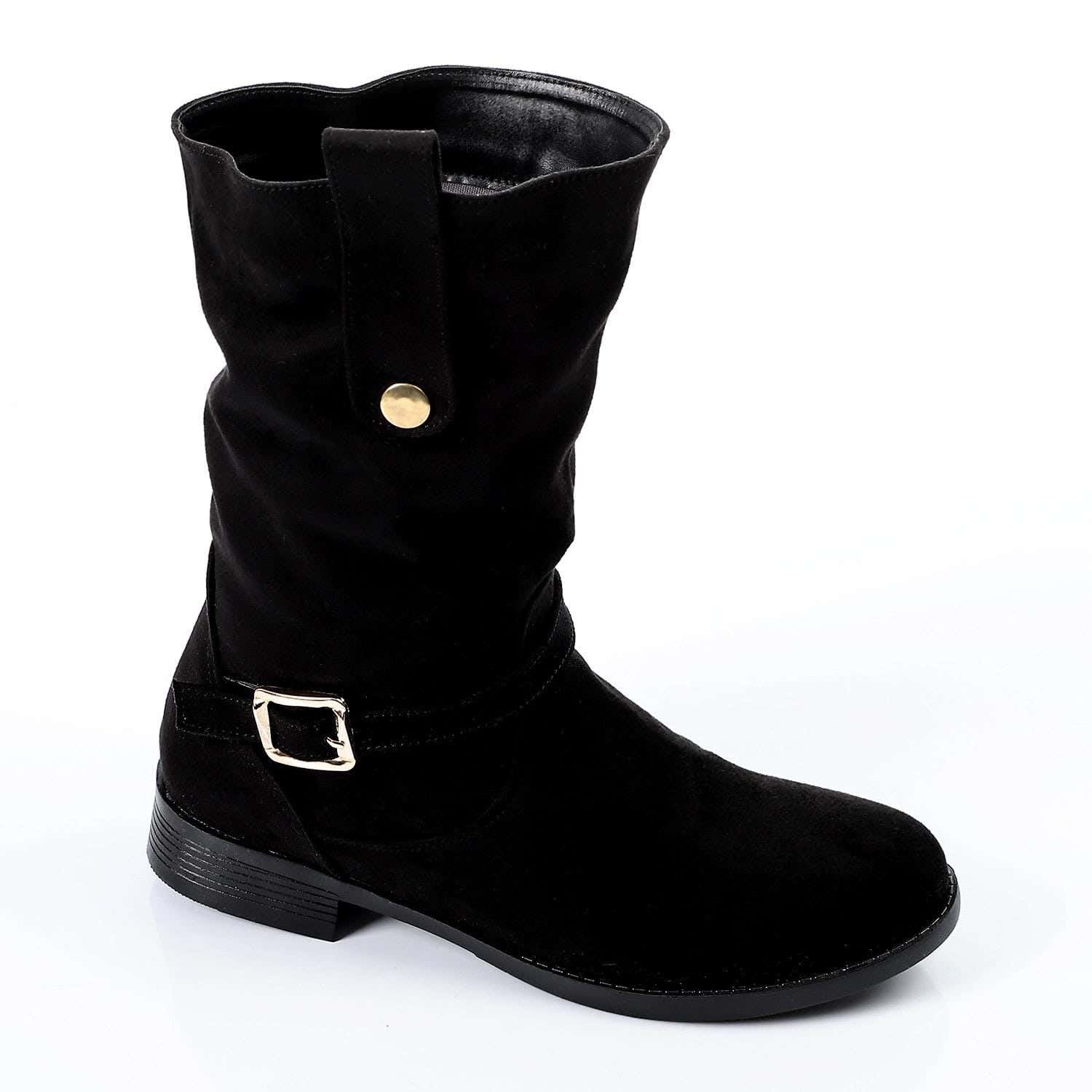 Xo Style Women Flat Leather High Boot