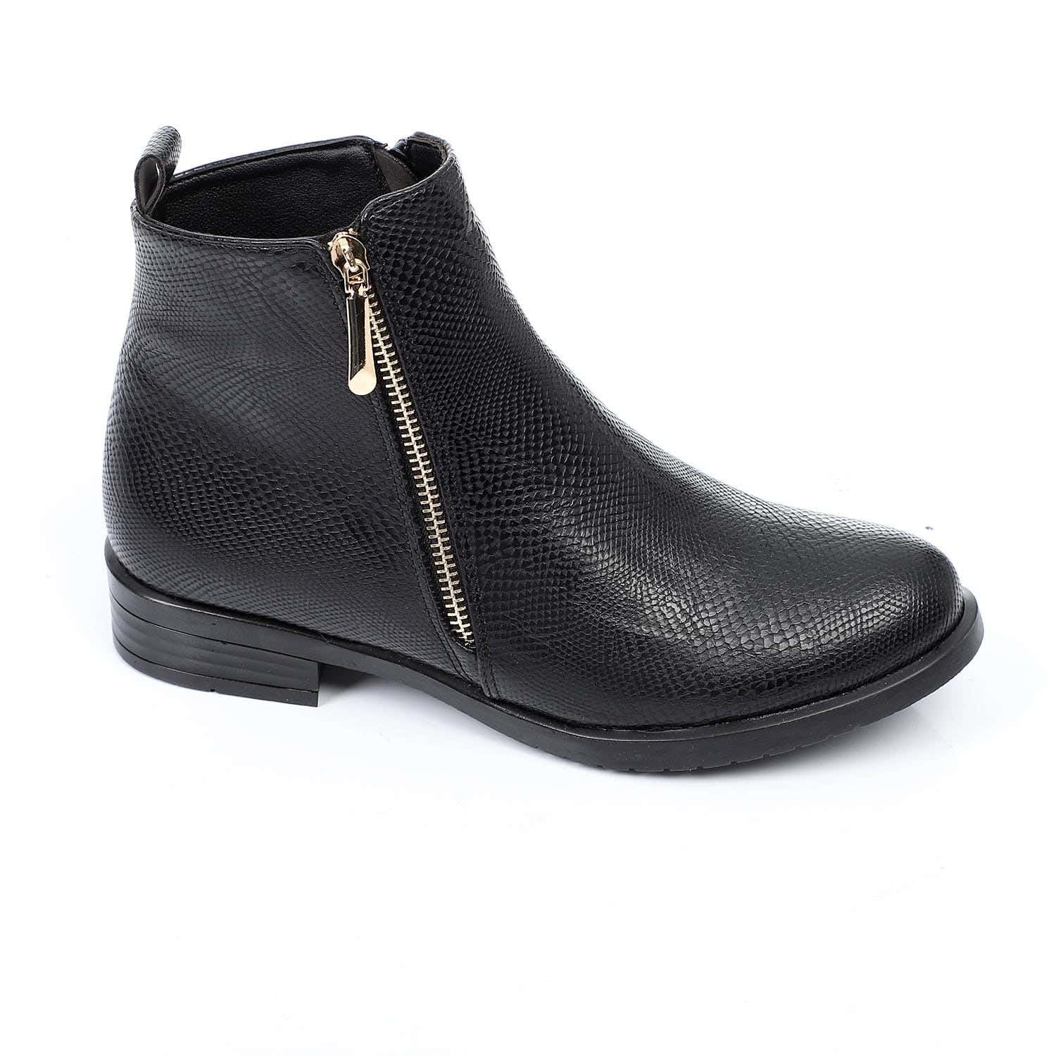 Xo Style Women Flat Leather Ankle Boot