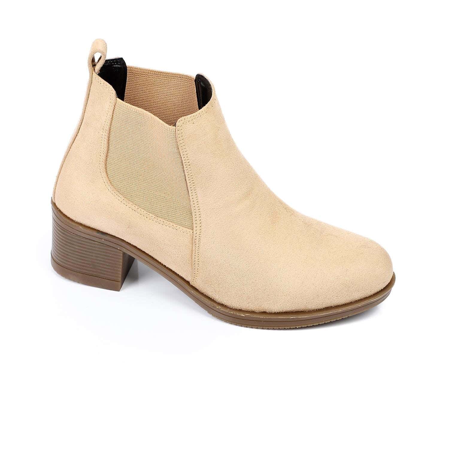 Xo Style Women High Heel Leather Ankle Boot
