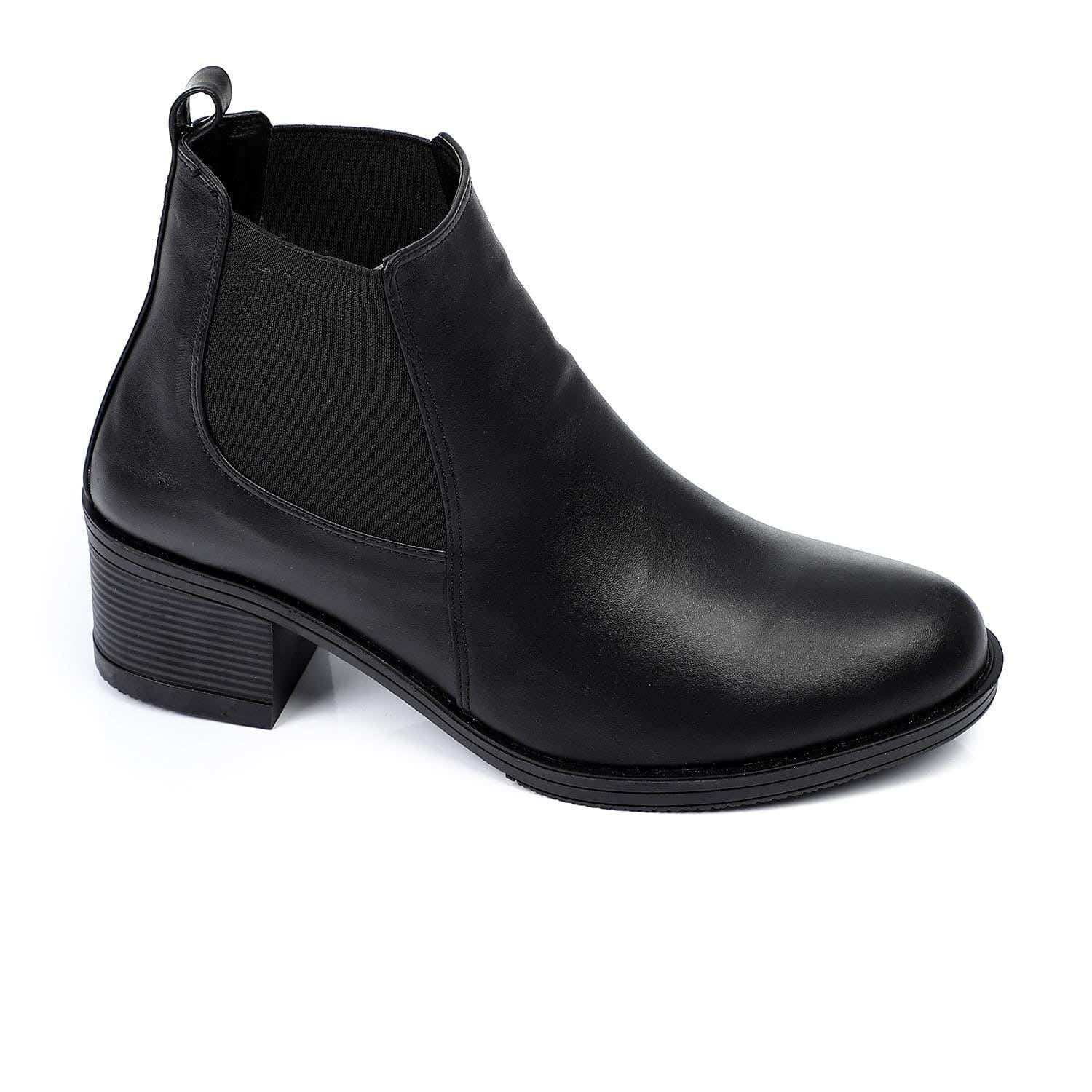 Xo Style Women High Heel Leather Ankle Boot