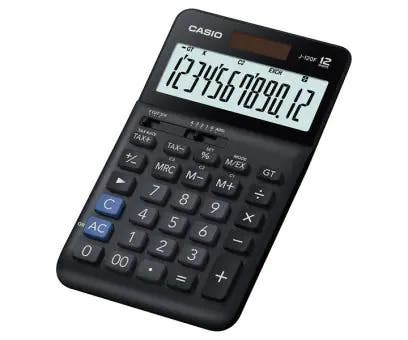 Casio J-120F-W-DP Portable Practical Calculator - Black