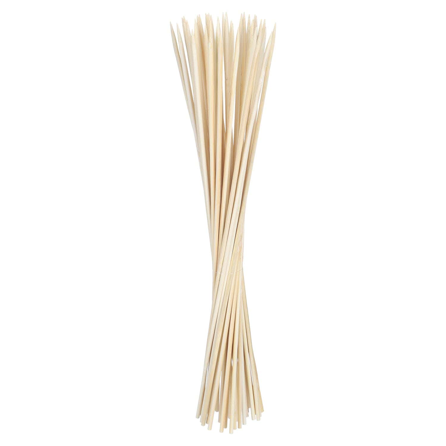 Wooden shish tawook sticks set, 50 pieces, 39.5 cm - Wooden