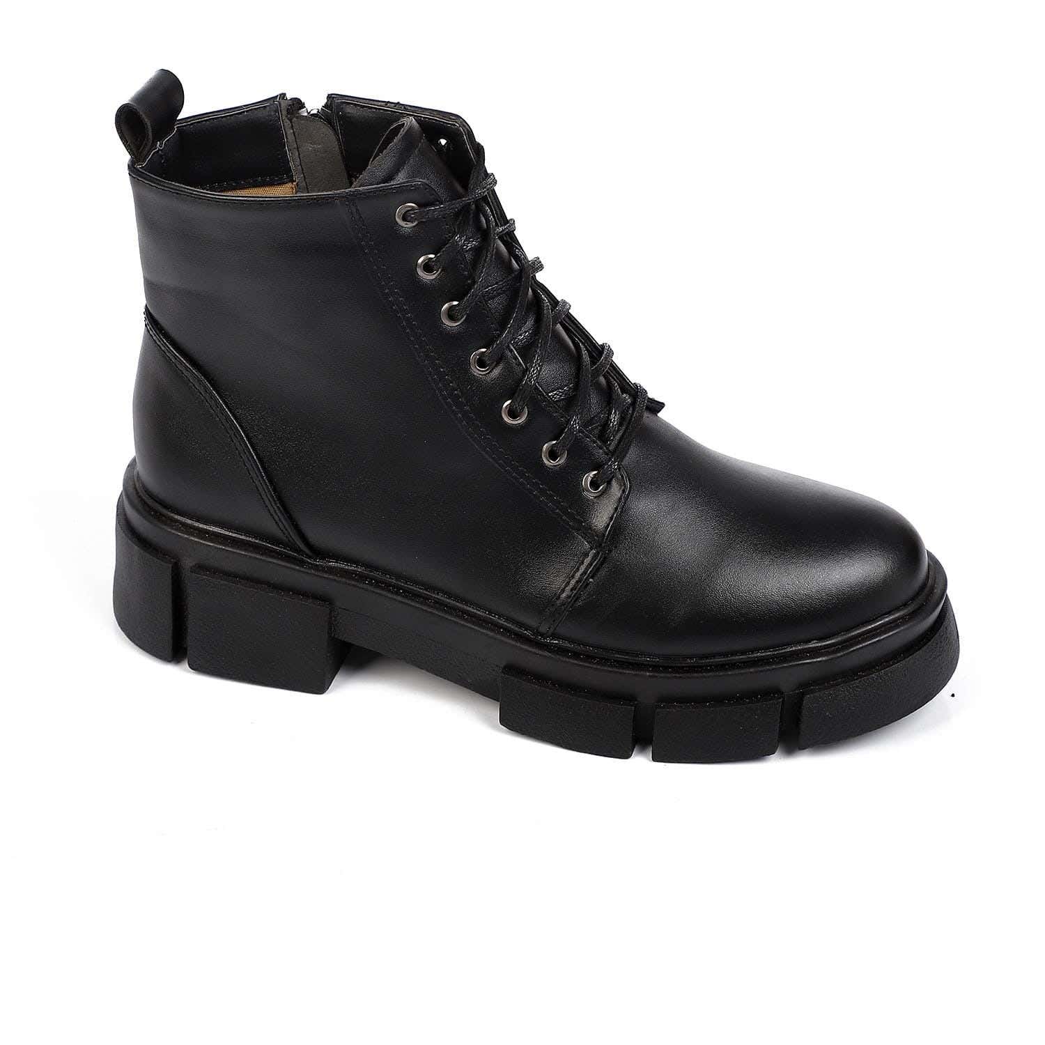 Xo Style Women Flat Leather Ankle Boot