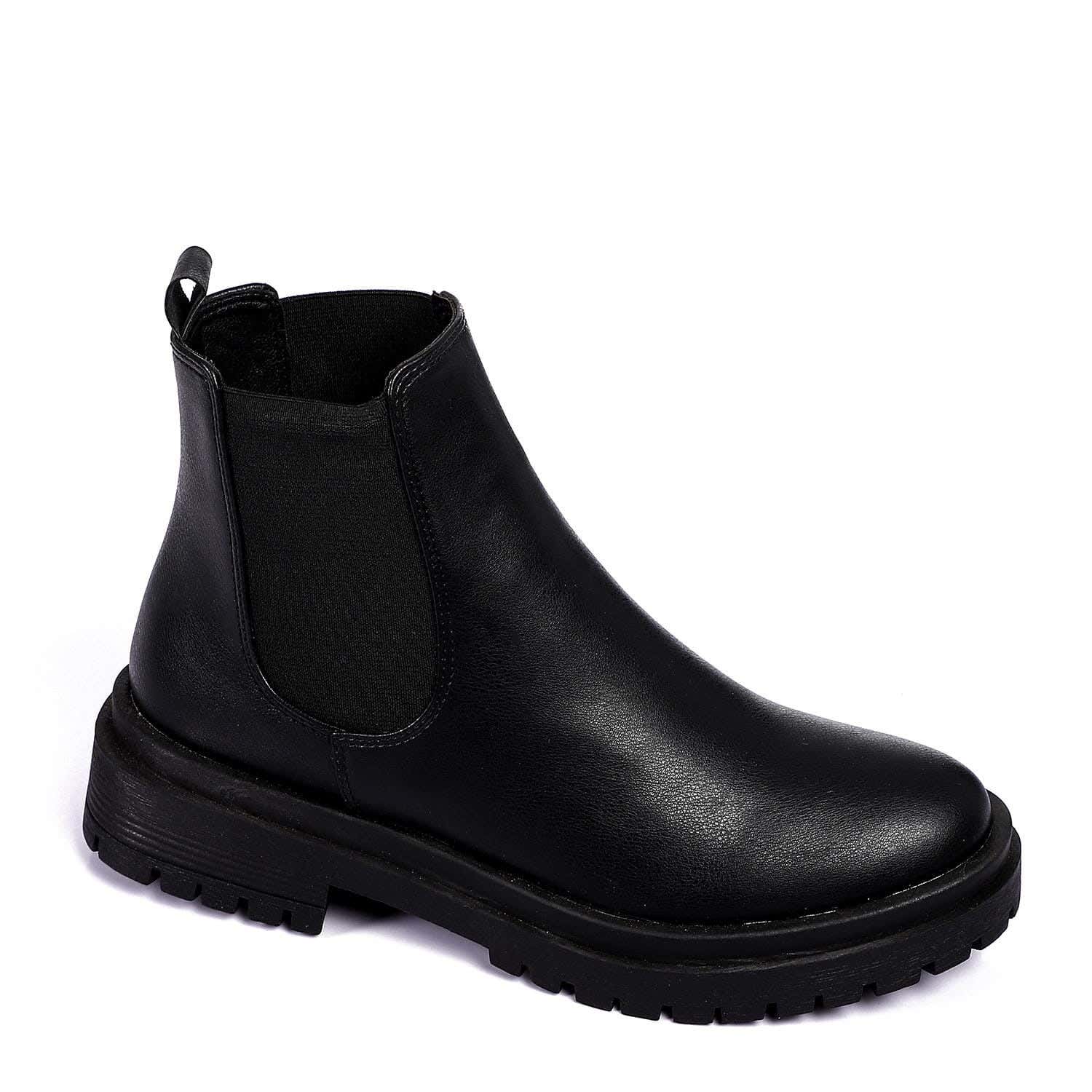 Xo Style Women Flat Leather Ankle Boot