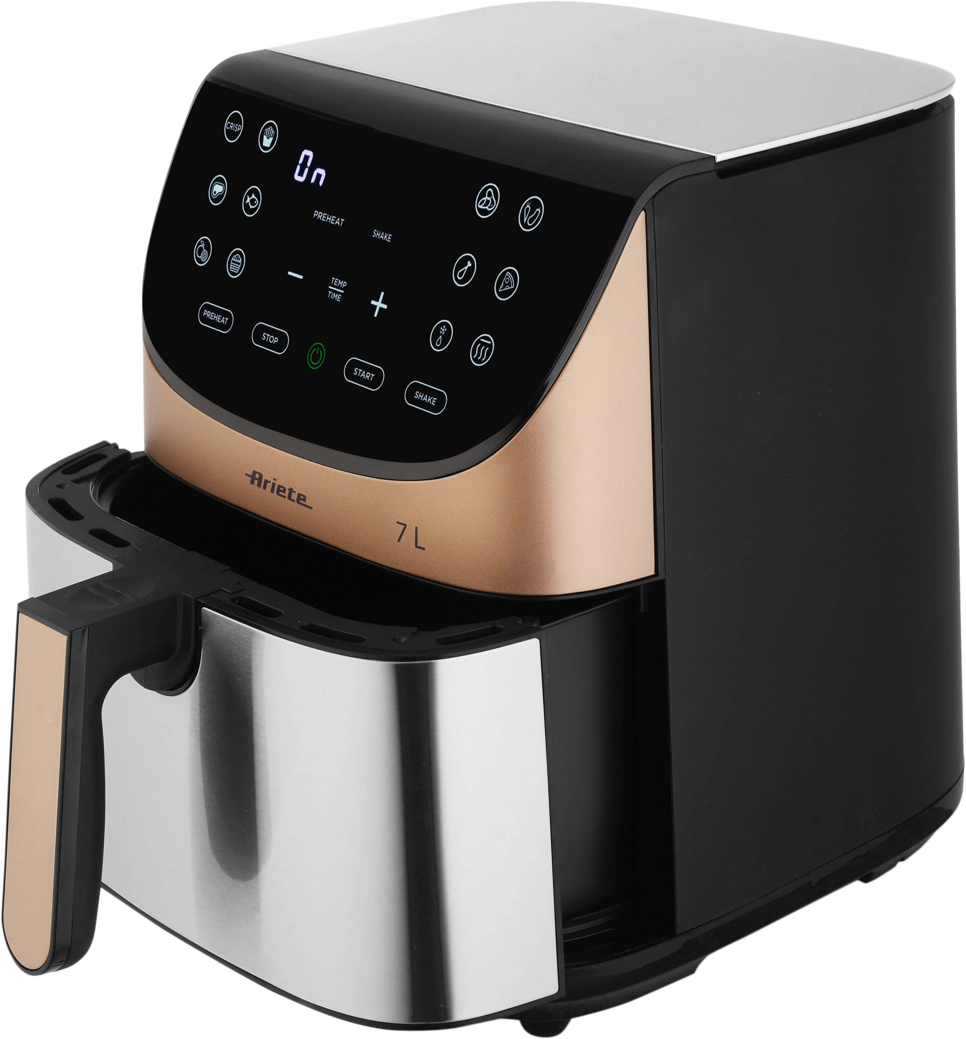 Ariete 4628 Air Fryer Without Oil, 1800 Watt, 7 Liter, Digital - Black Gold