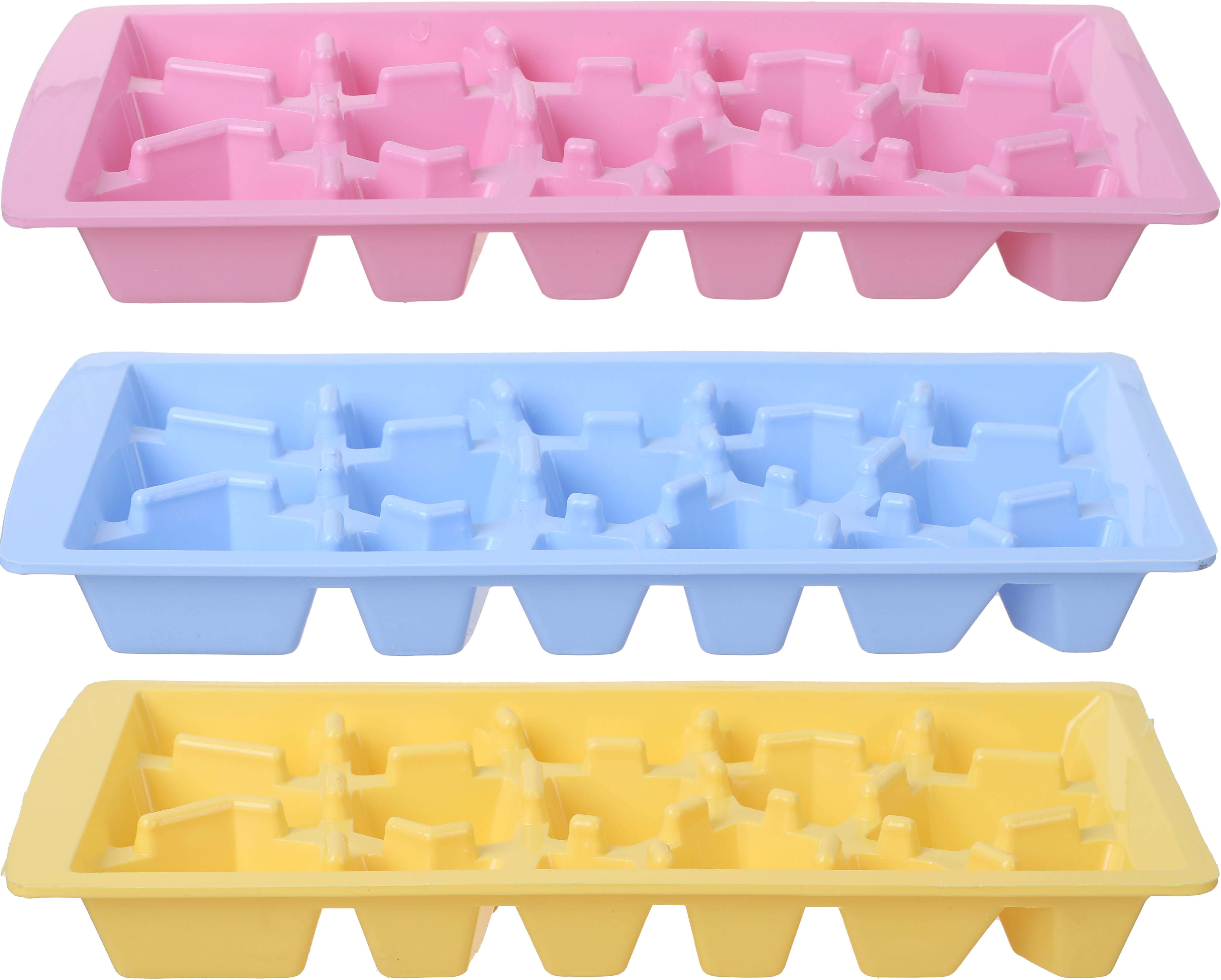 Lamsa Plast Pastic Ice Mold Set, 3 Pieces, 16 Eyes, 25×12 cm - Multicolor